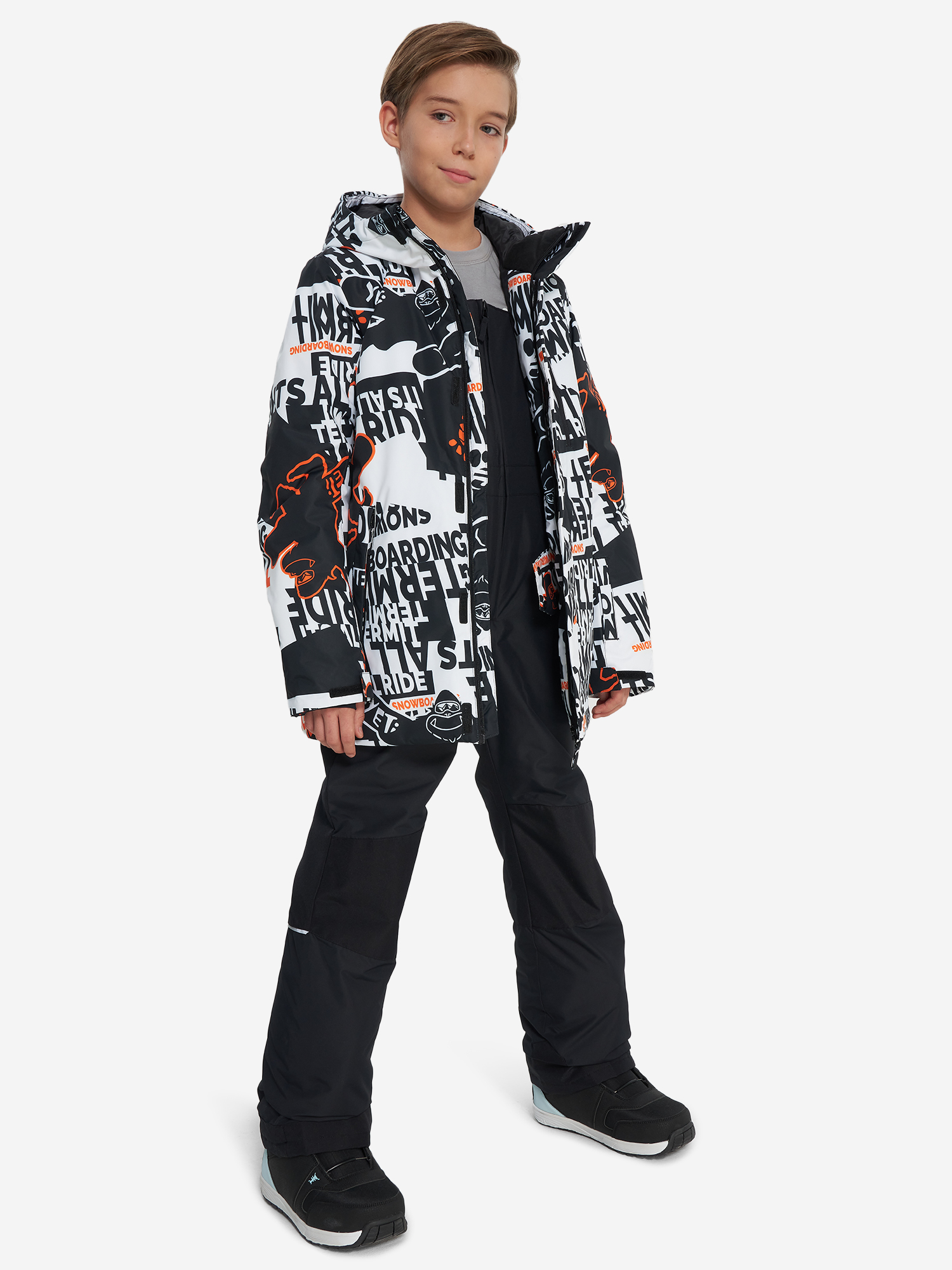 фото Куртка утепленная для мальчиков termit, белый