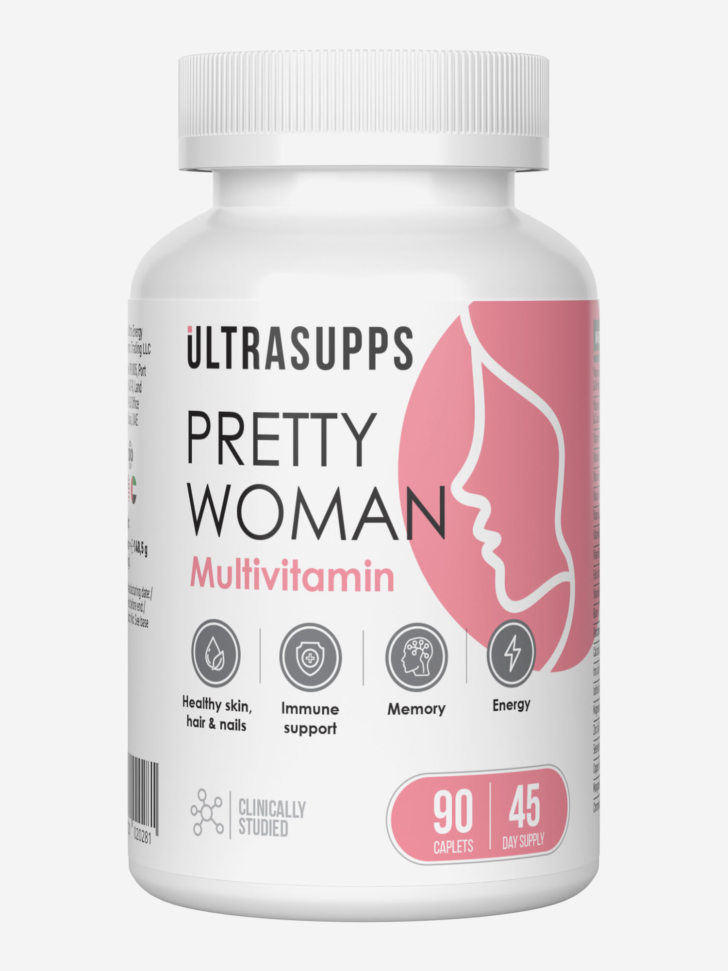 

Женский спортивный витаминно-минеральный комплекс Ultrasupps, 90 шт, Белый