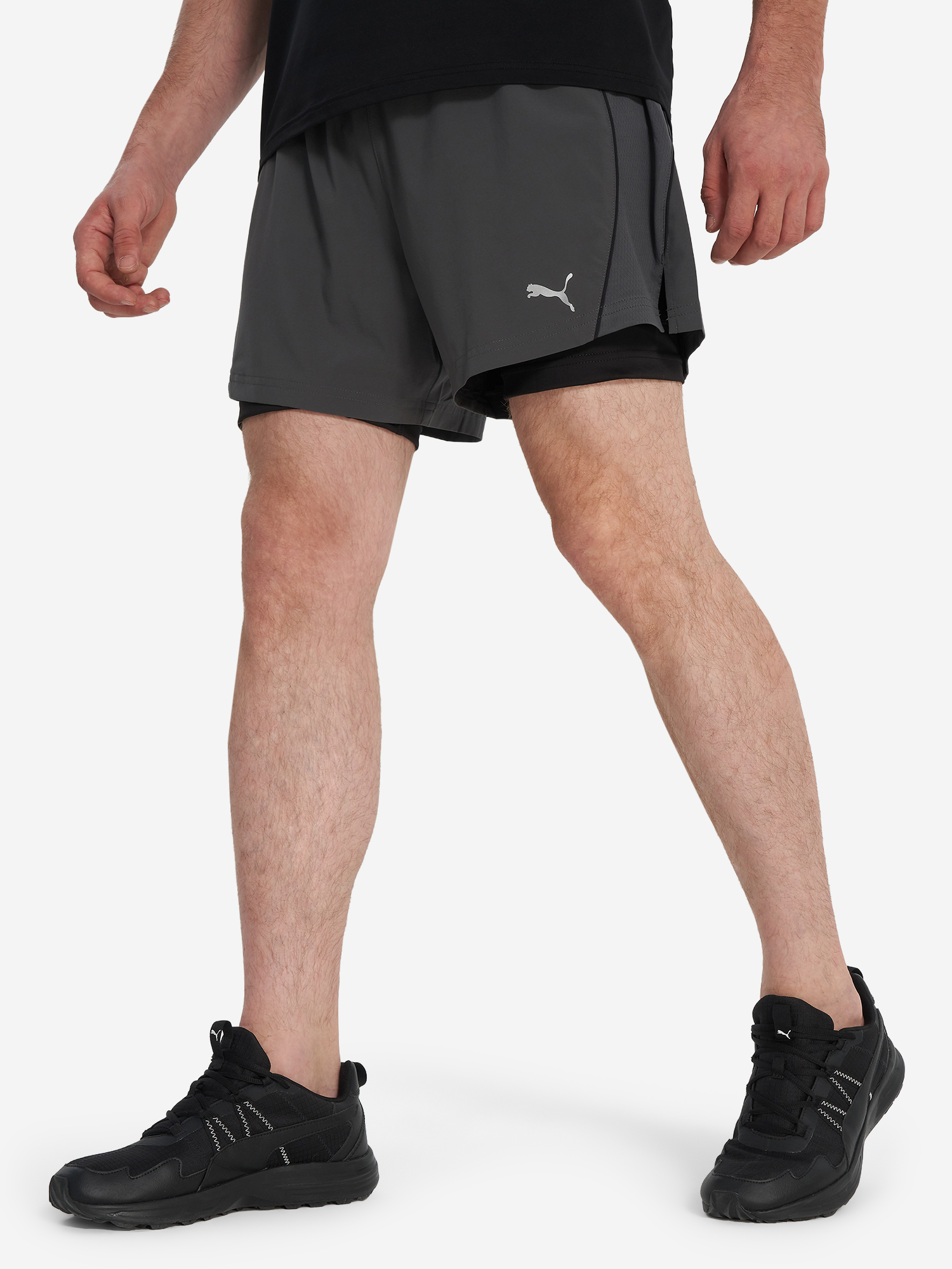 

Шорты мужские PUMA Run 2 In 1, Серый