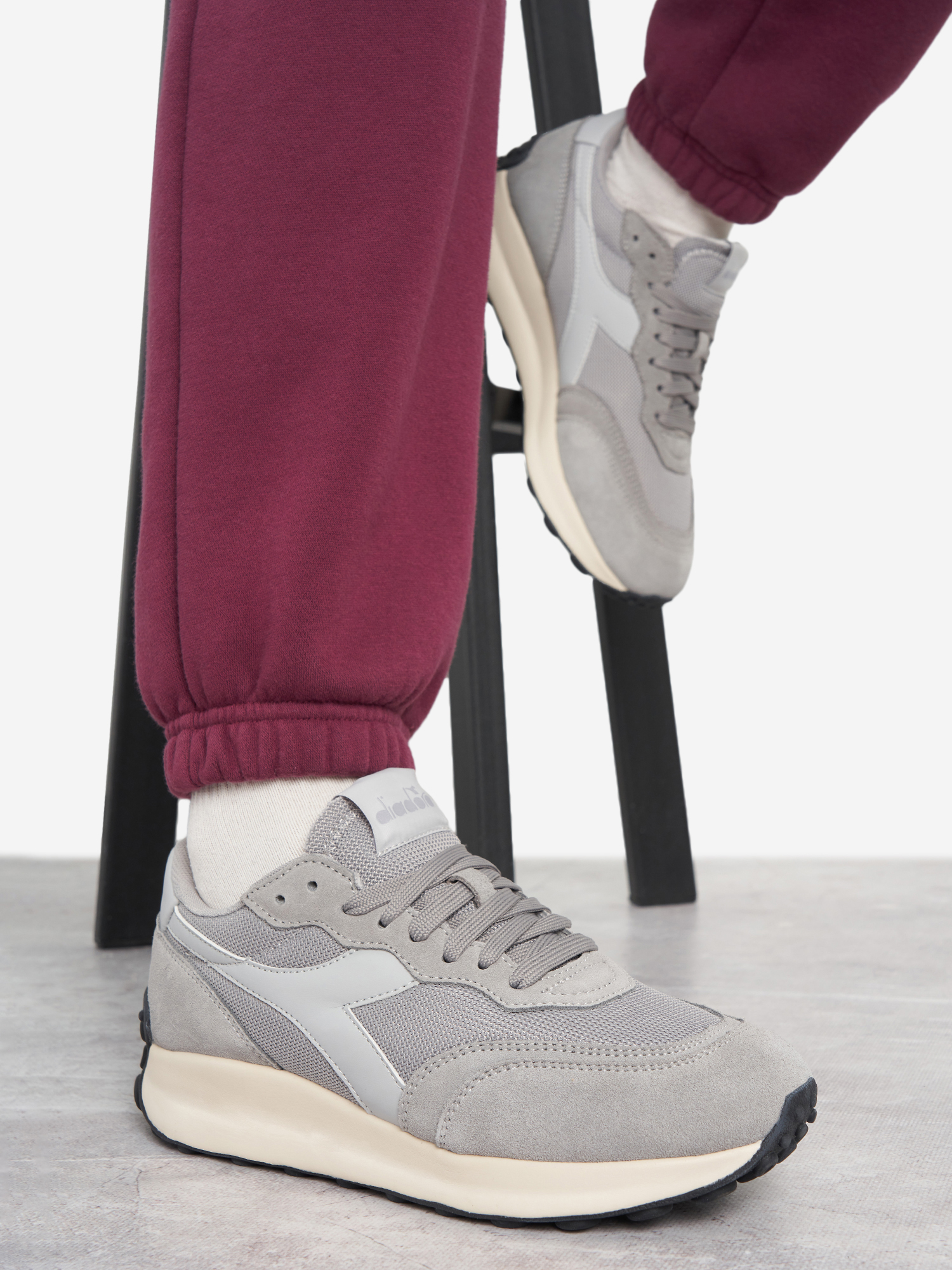 Кроссовки женские Diadora Race Ny, серый, арт. 501.182141d07-75067