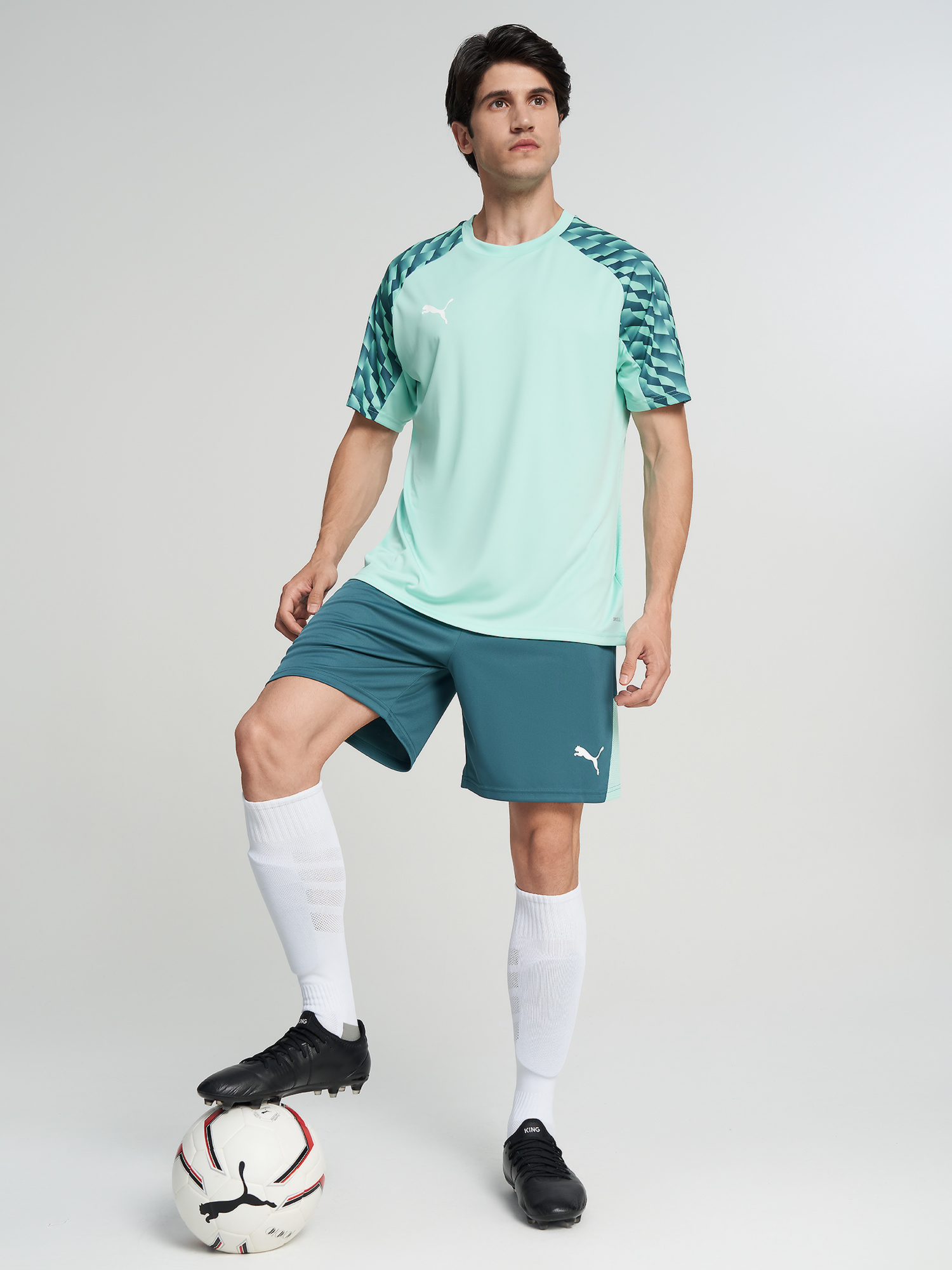 Шорты мужские PUMA Teamliga26, Зеленый 5