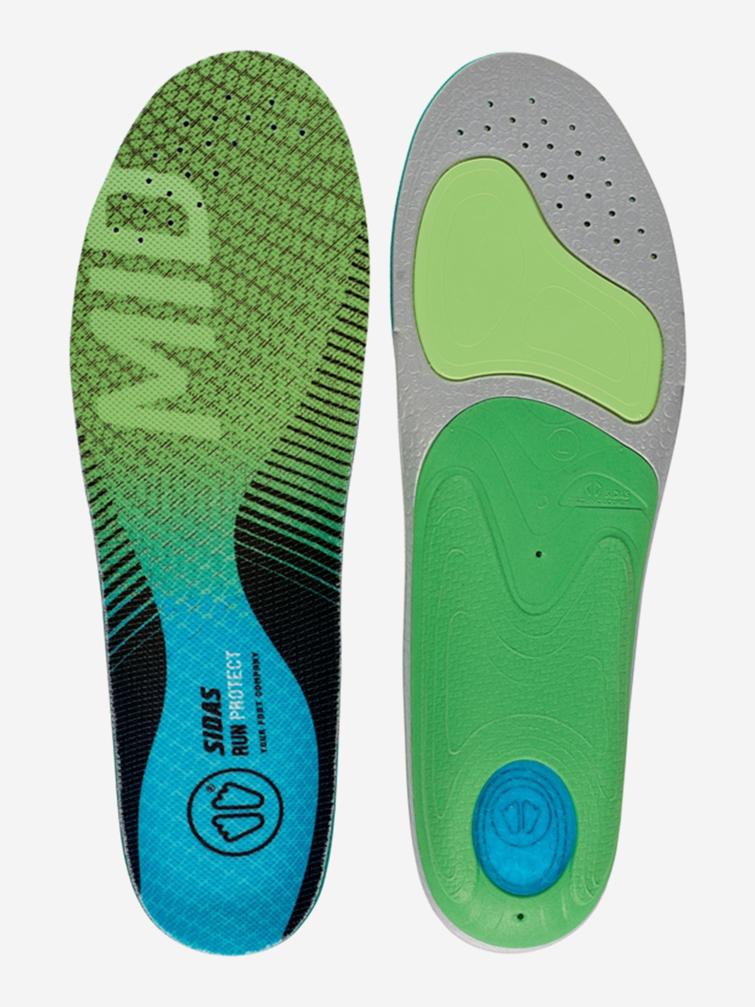   Спортмастер Стельки Sidas 3 Feet Run Protect Mid, Зеленый