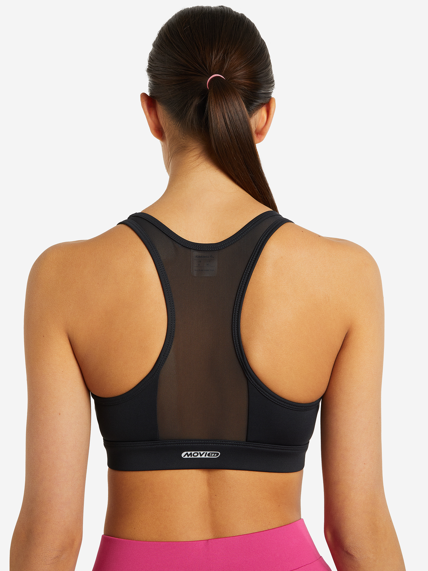 Спортивный топ бра Demix ActiveMove Urban Mesh Back, Черный 122307DMX-99, размер RUS 44 | EUR S/36 - фото 2