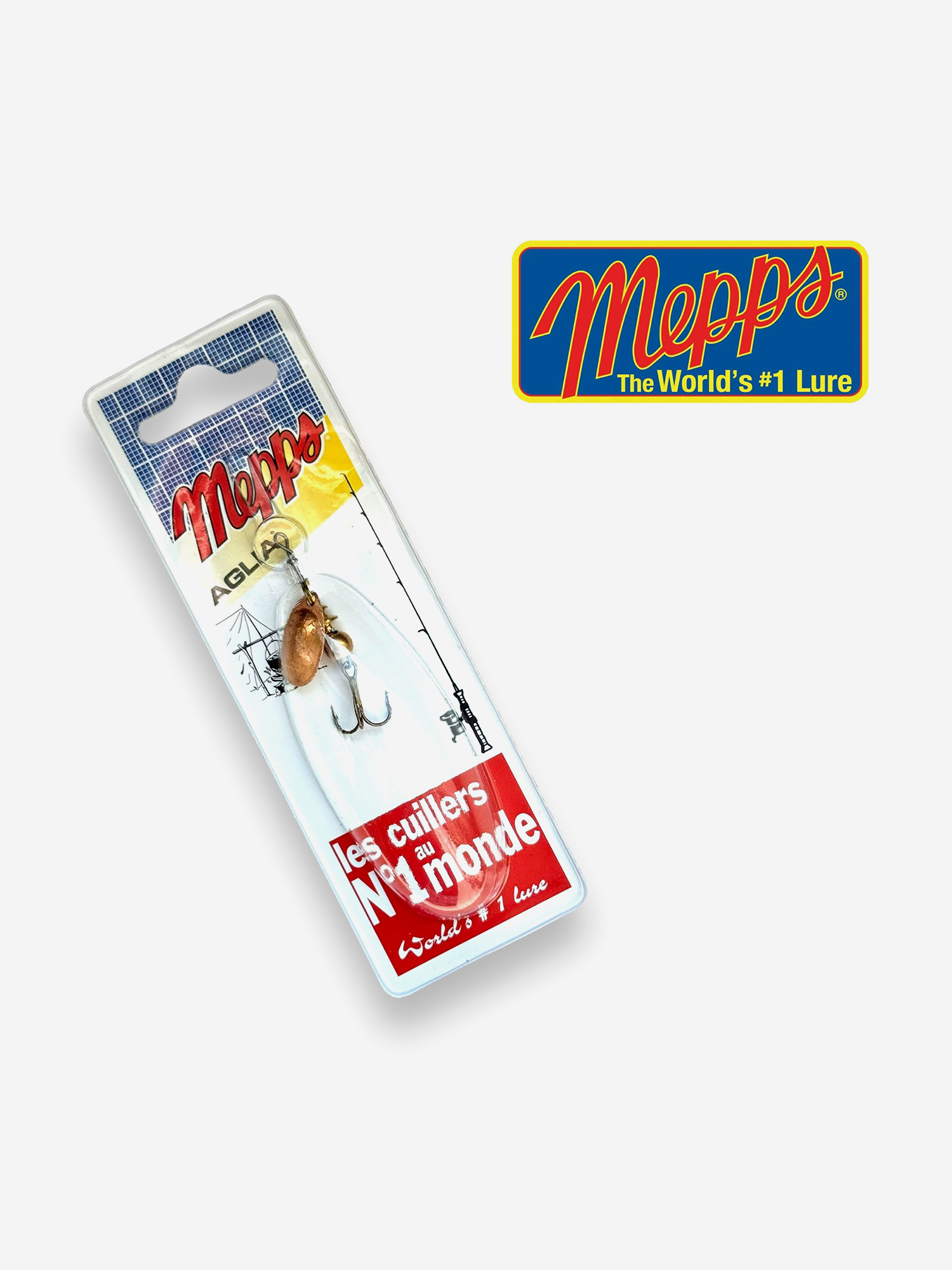 

Блесна вращающаяся MEPPS Aglia CU №0 2,5 г. Приманка на щуку, окуня, форель, Красный