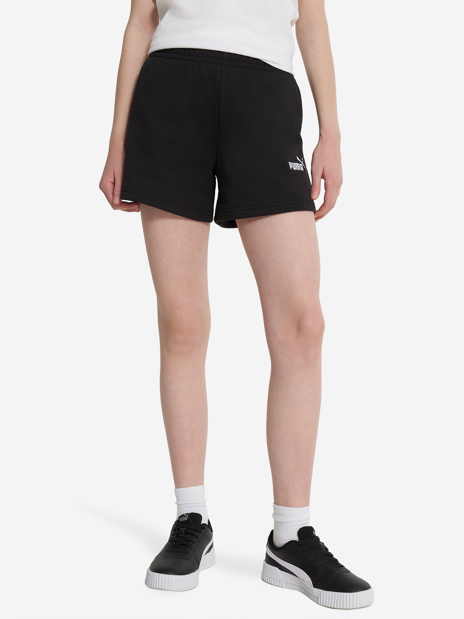 Шорты для девочек PUMA Small No. 1 Logo, Черный 2