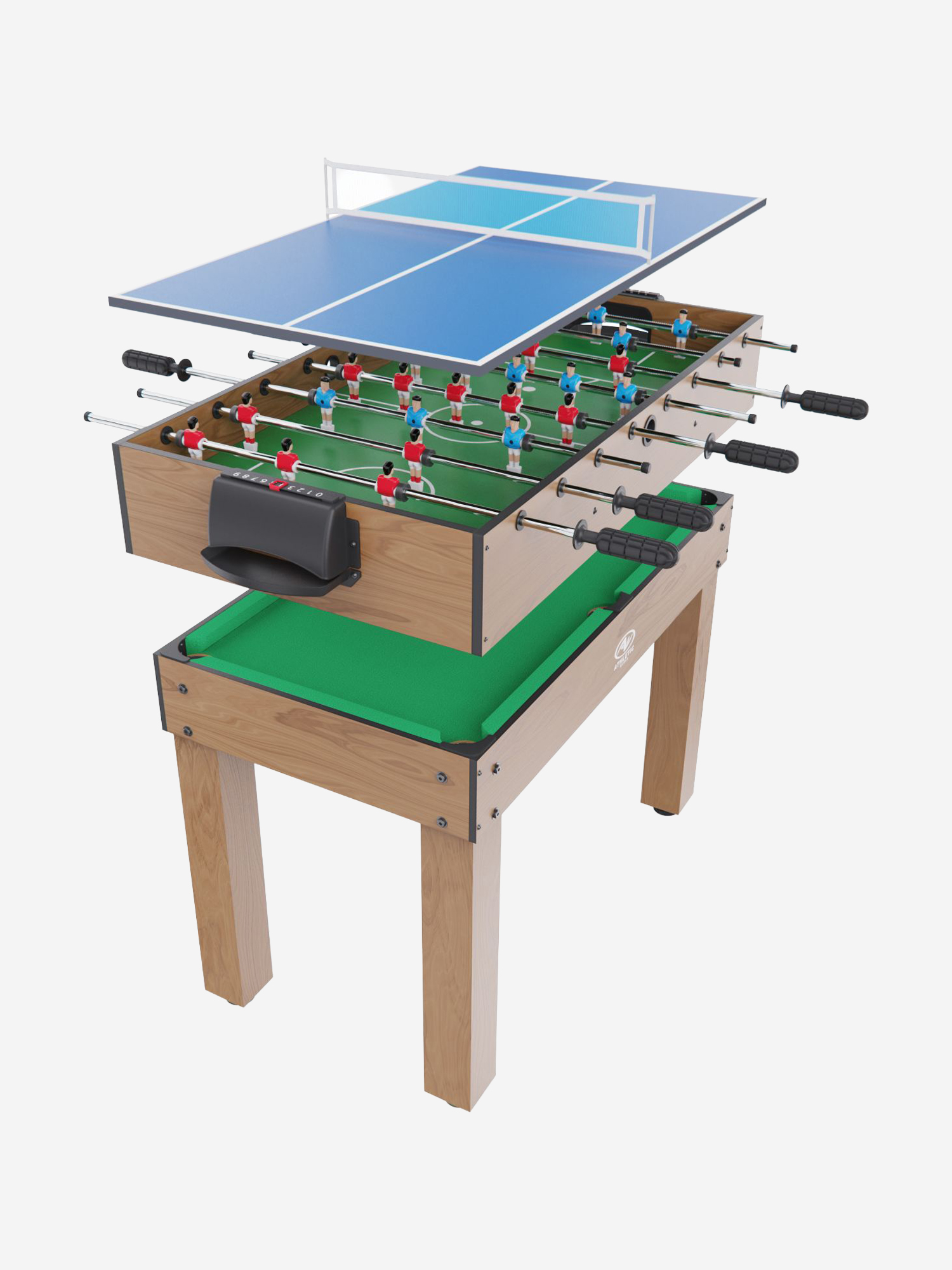 Изображение товара Игровой стол трансформер DFC 48 3 в 1 DT-T-2105 настольный футбол