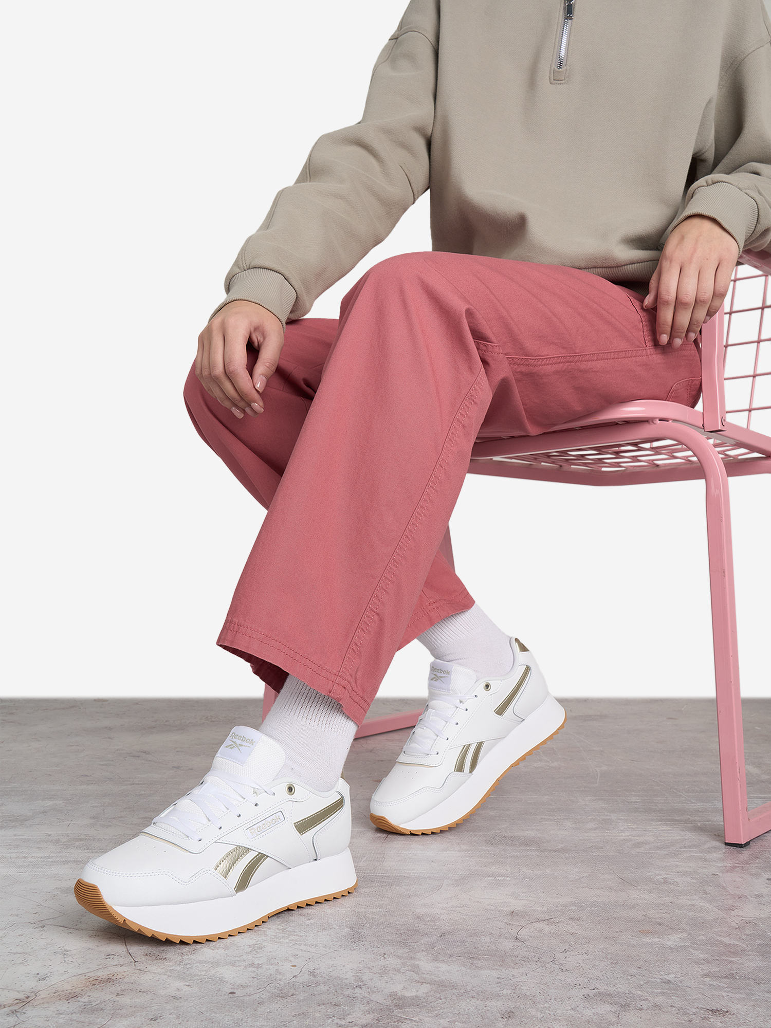 Кроссовки женские Reebok Glide Ripple Double, Белый