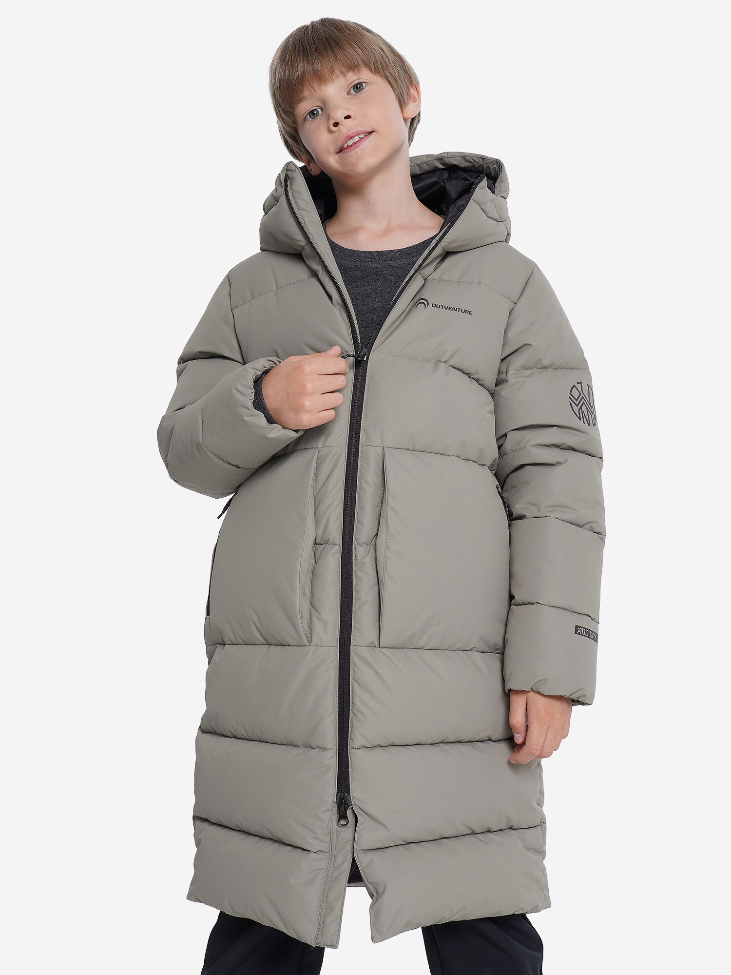 

Пальто утепленное для мальчиков Outventure, Коричневый