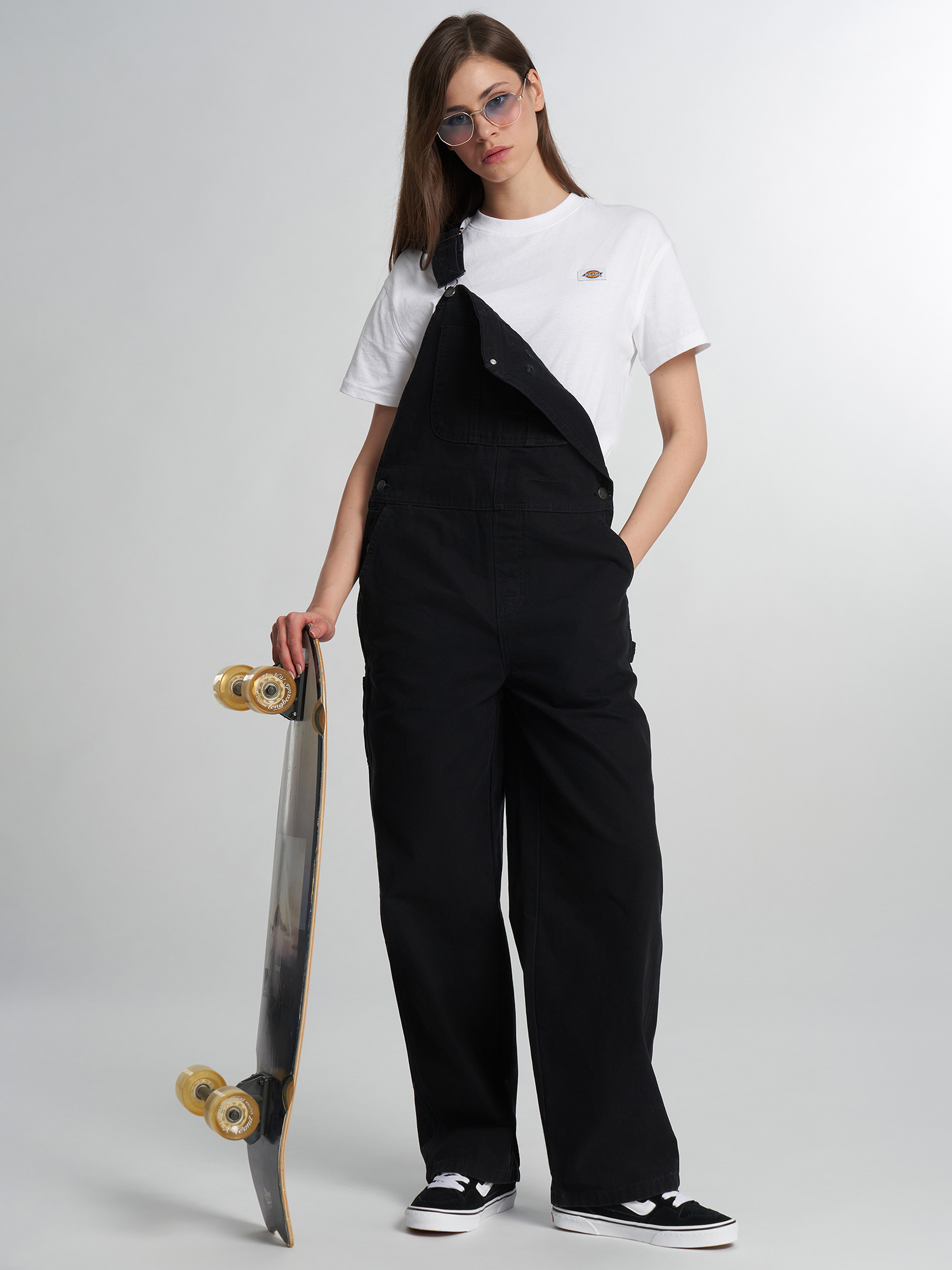 

Комбинезон женский DICKIES Loose Canvas Bib, Черный