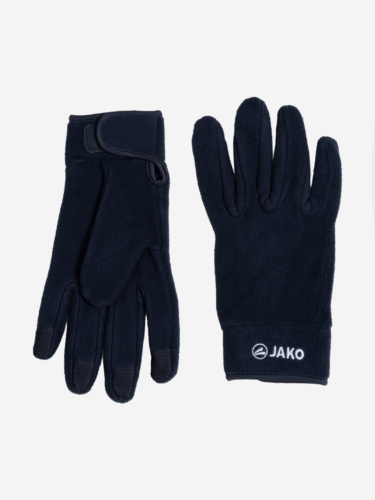 Изображение товара Перчатки игровые флисовые JAKO для футбола, синего цвета