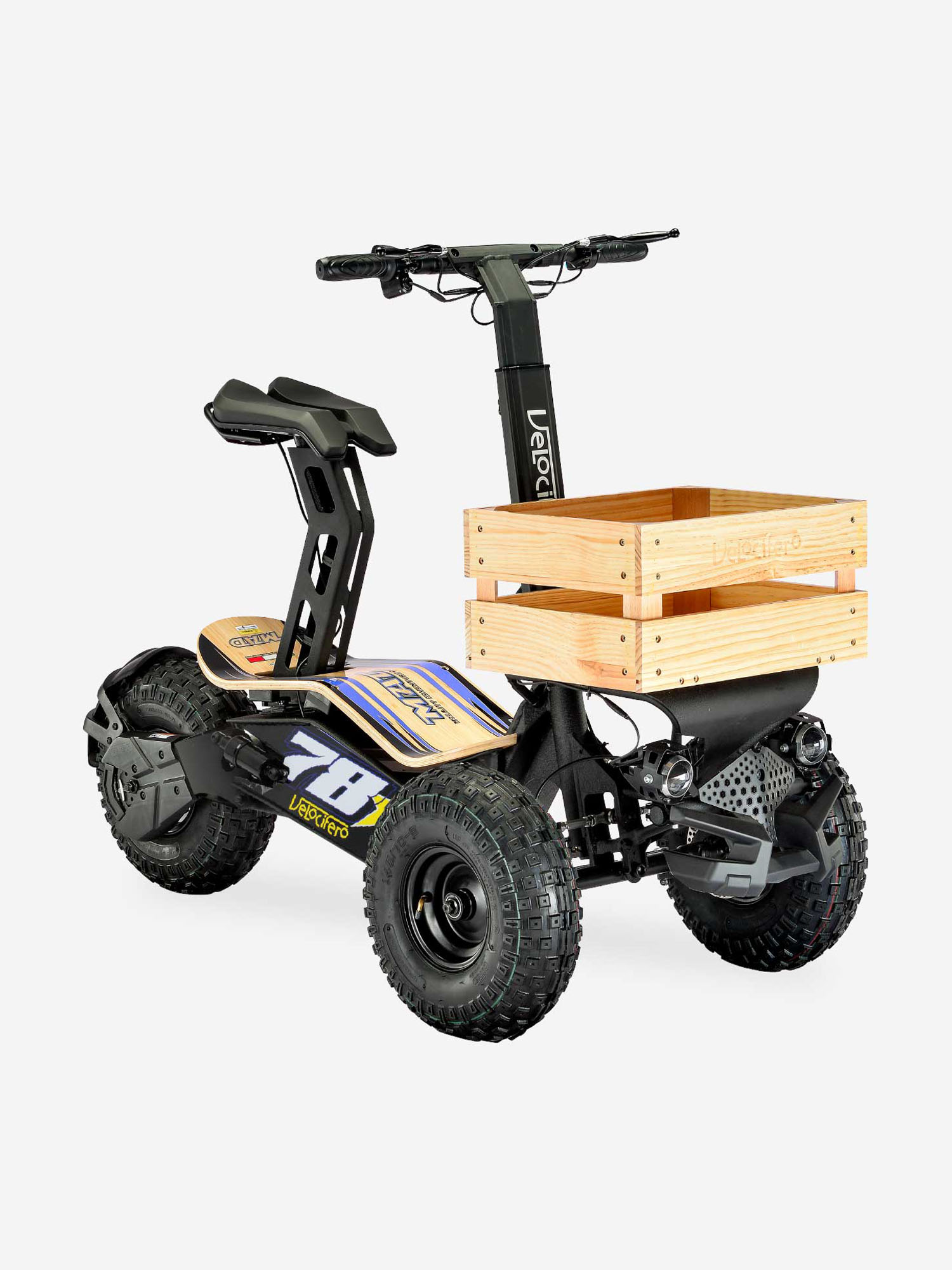 

Электросамокат трехколесный Velocifero MAD TRUCK цвет 78, Черный