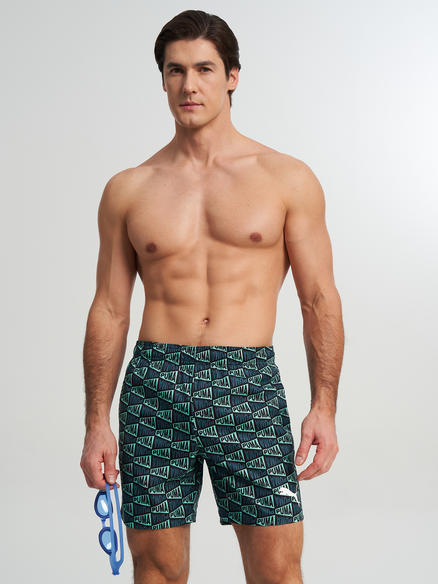 Шорты плавательные Puma Swim, зеленый, арт. 947792P0P-01
