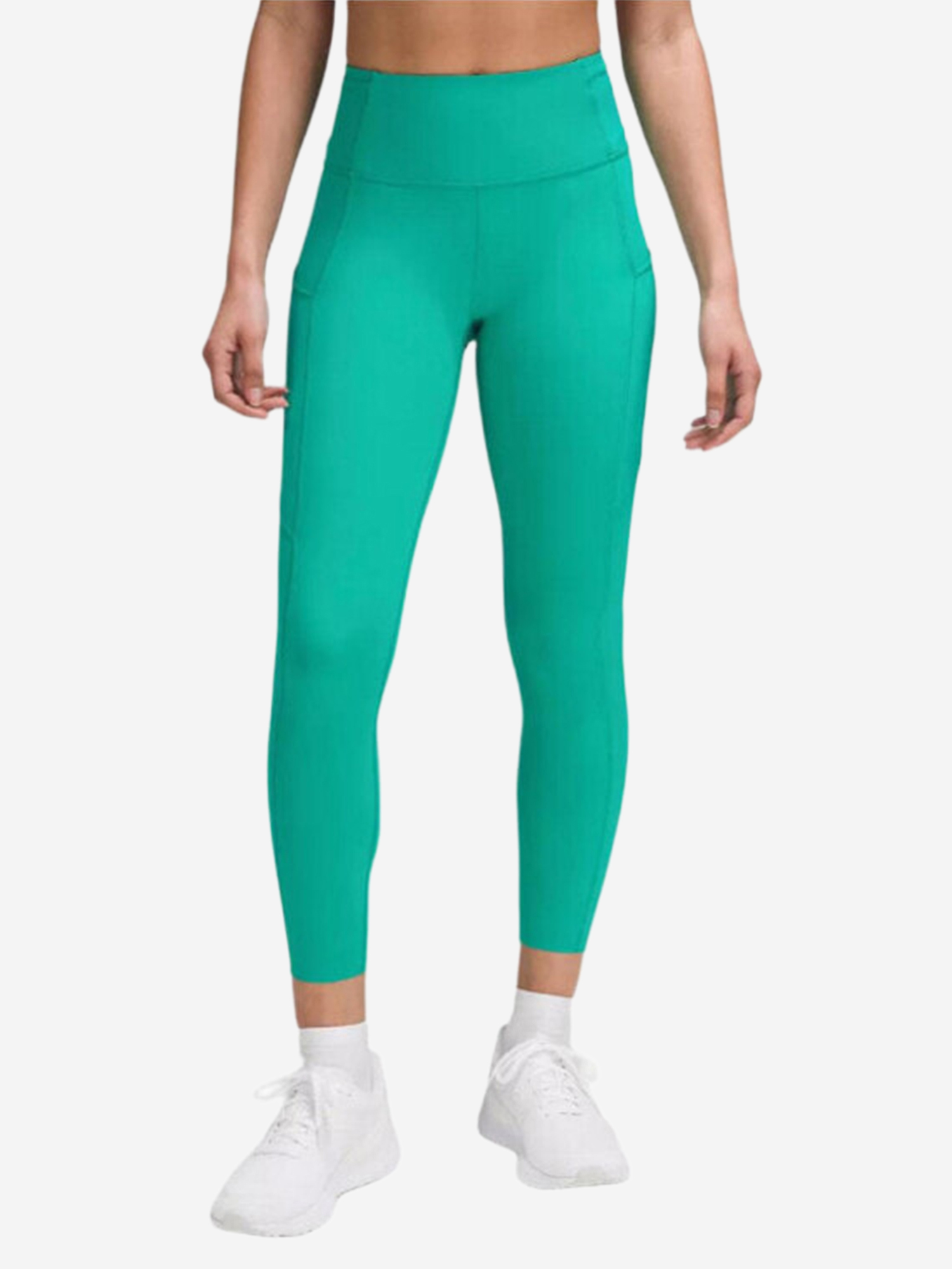 Изображение товара Женские спортивные легинсы Lululemon для бега и тренировок ярко-зеленые 25''