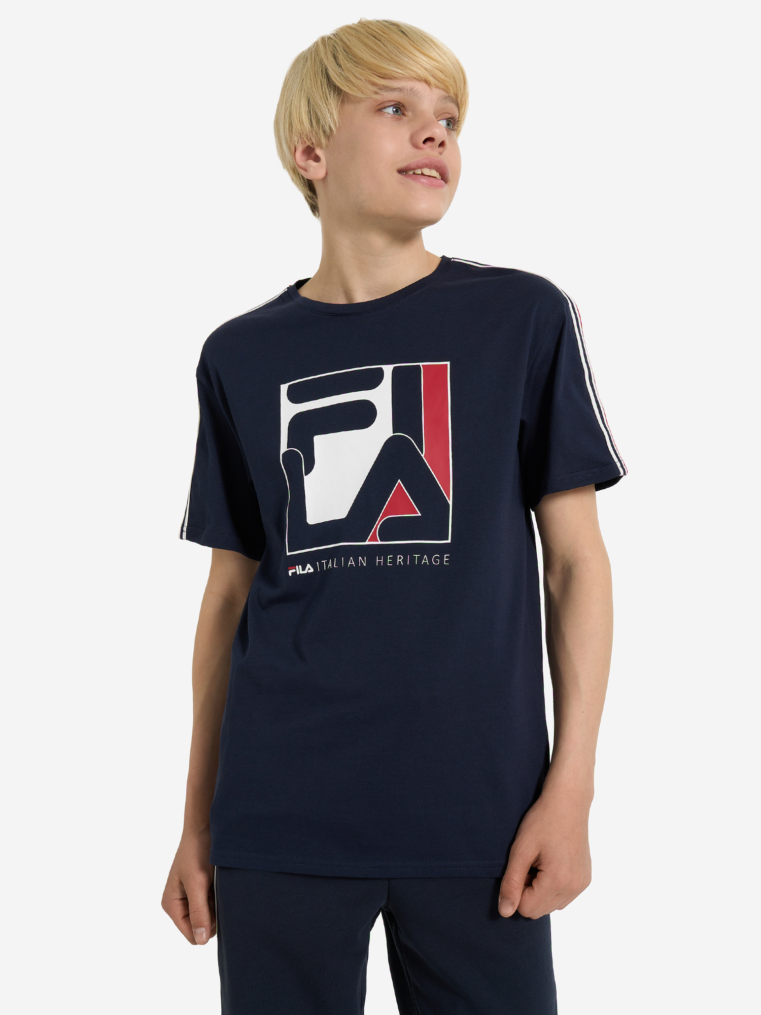 фото Футболка для мальчиков fila, синий