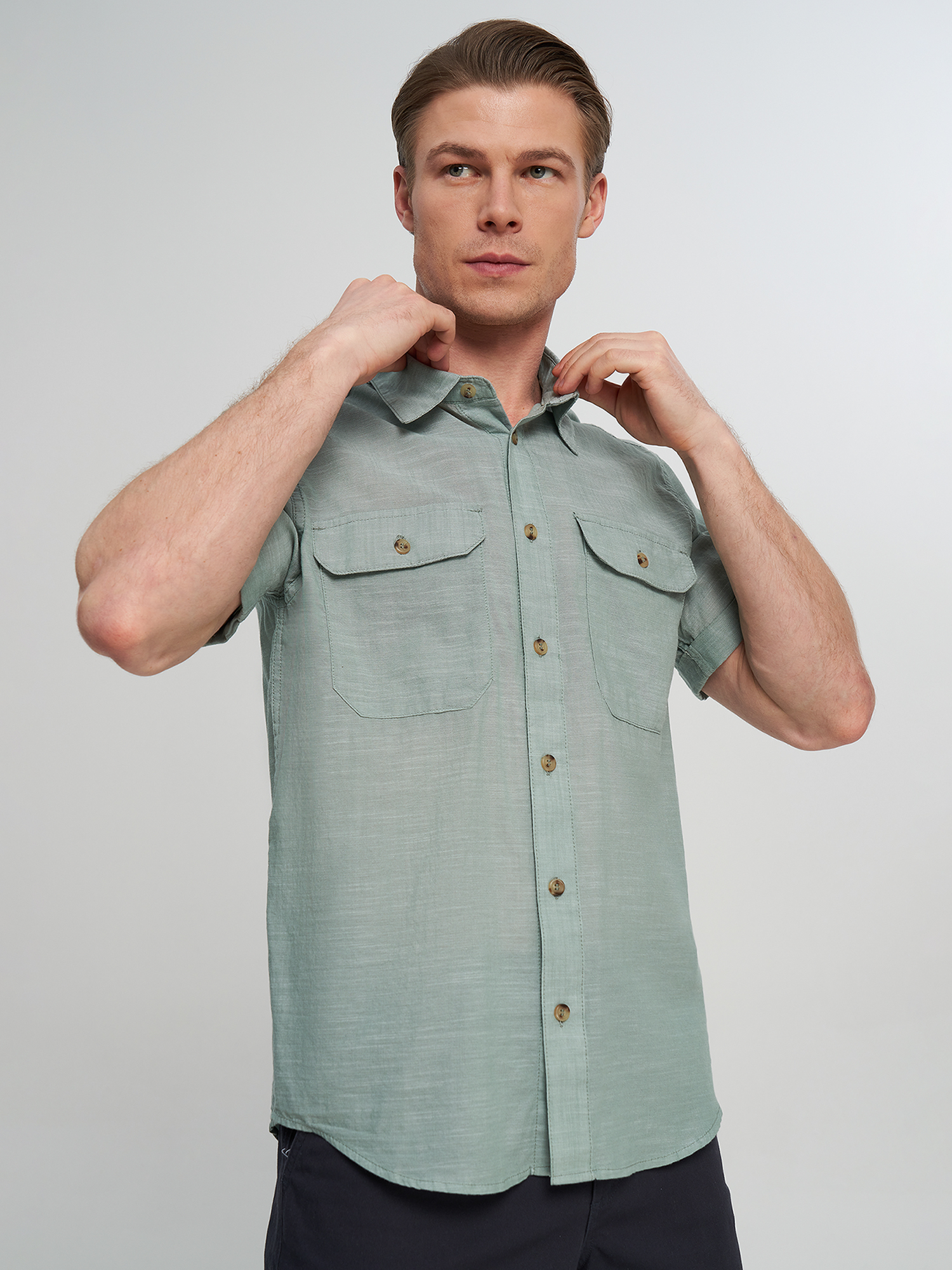 Рубашка с коротким рукавом Outventure, зеленый, арт. 134553OUT-3U