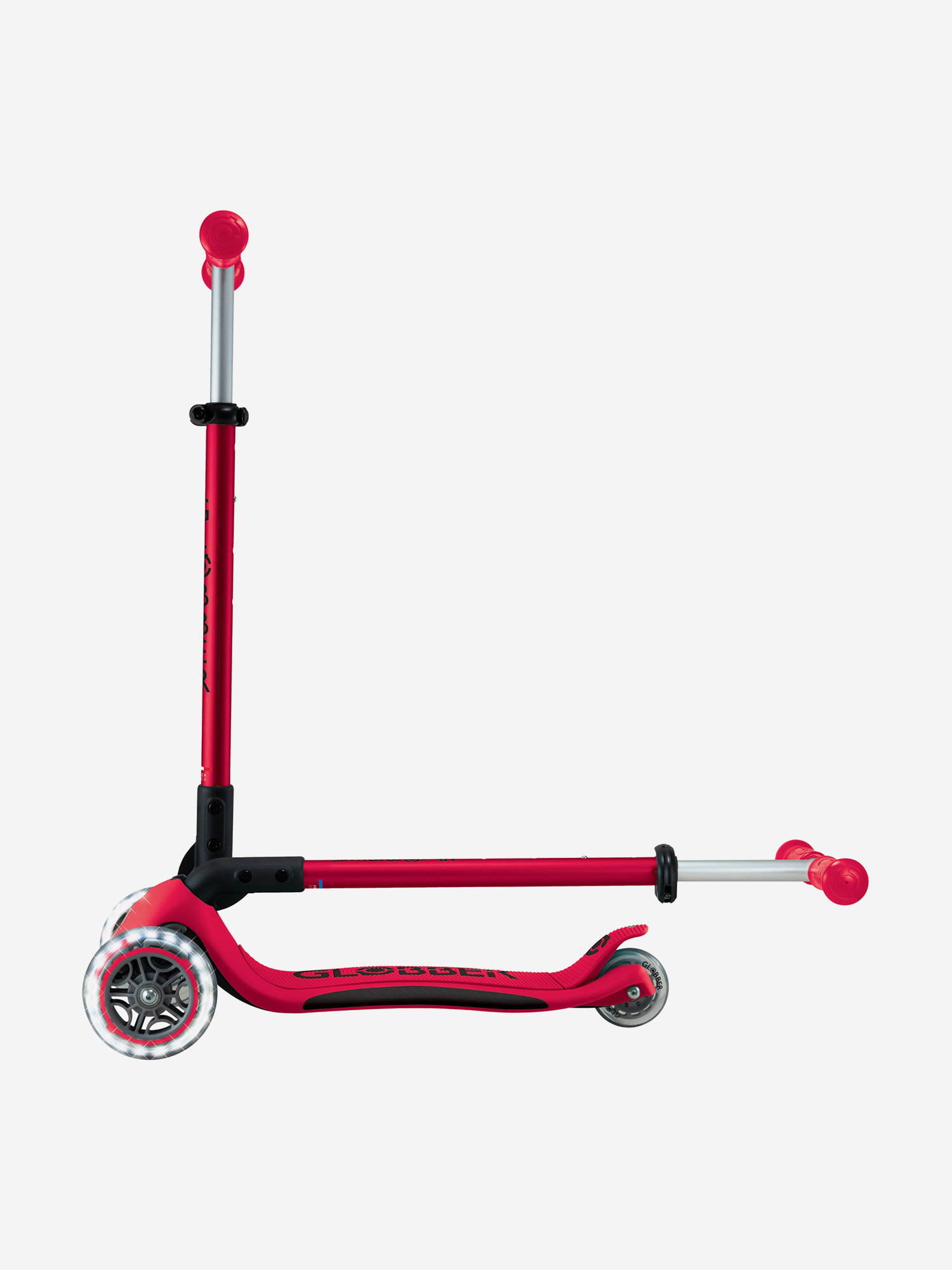 фото Самокат детский globber primo foldable plus lights, красный