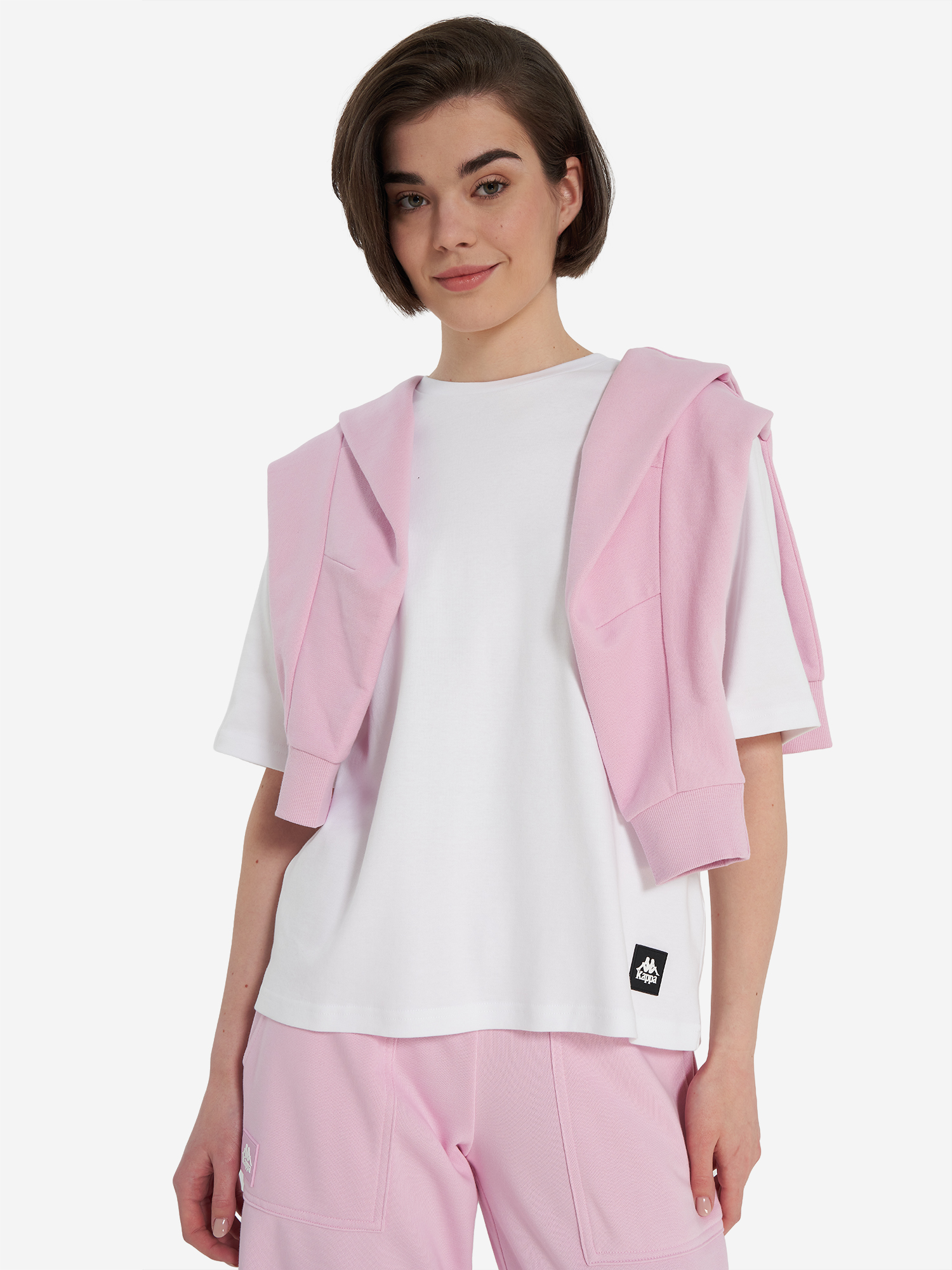 Изображение товара Женская футболка оверсайз Kappa из натурального хлопка летняя и всесезонная