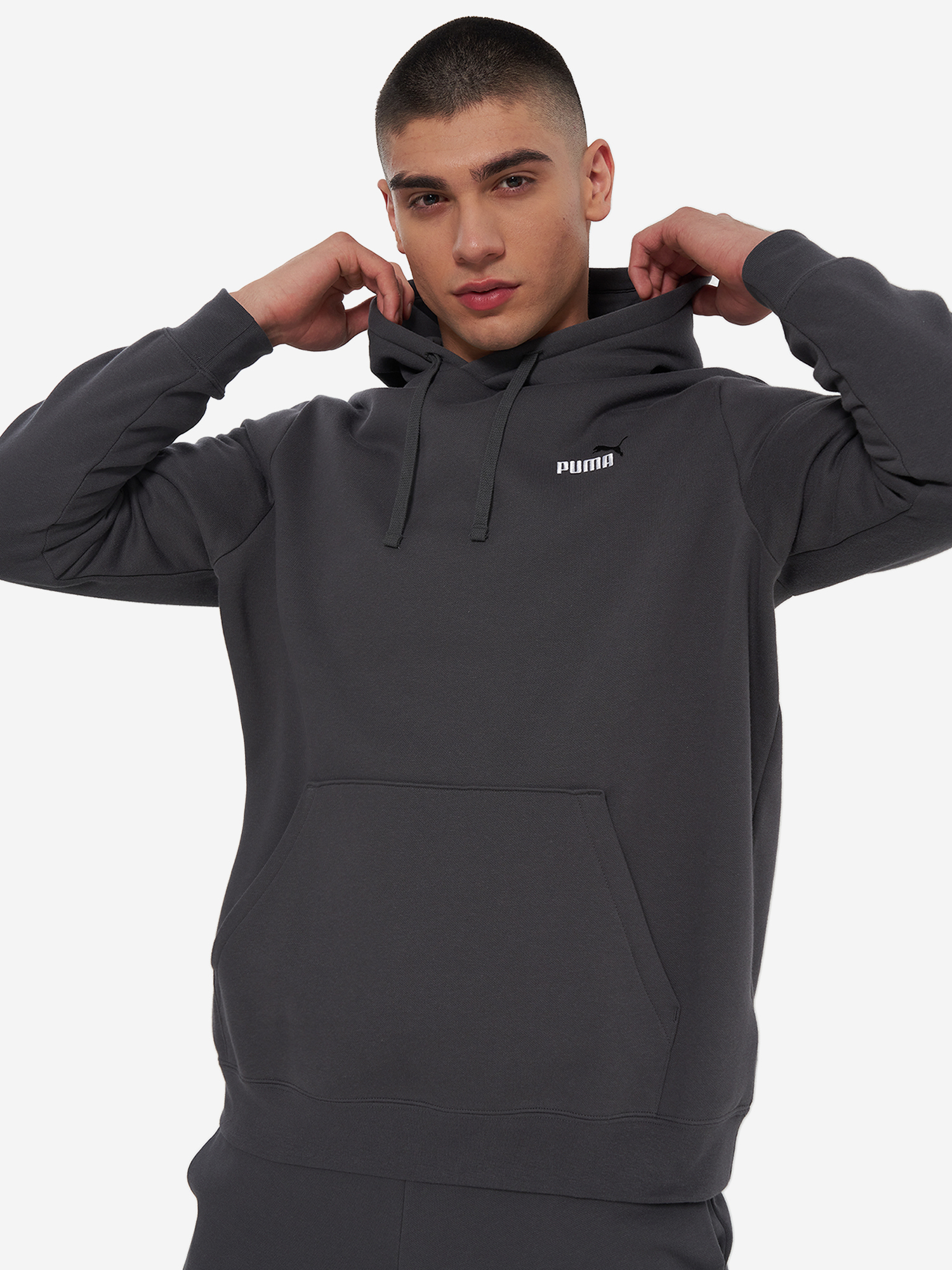 

Худи мужское PUMA Ess 2 Color Small No. 1 Logo, Серый