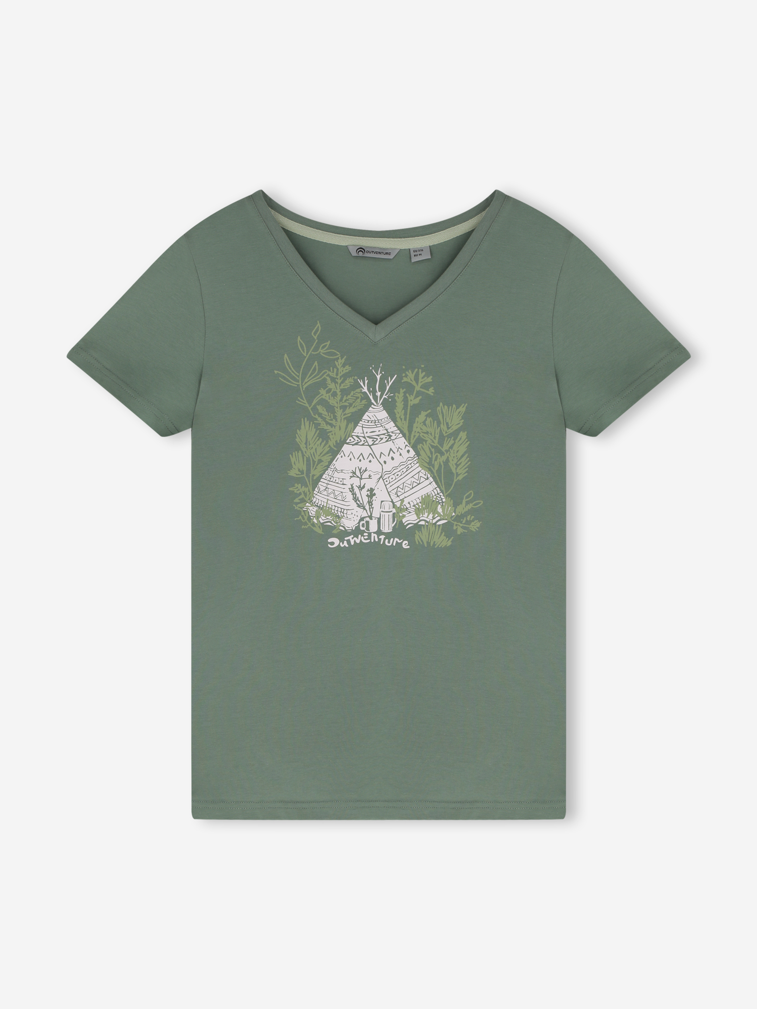 Футболка женская Outventure, зеленый, арт. 142072OUT-G3