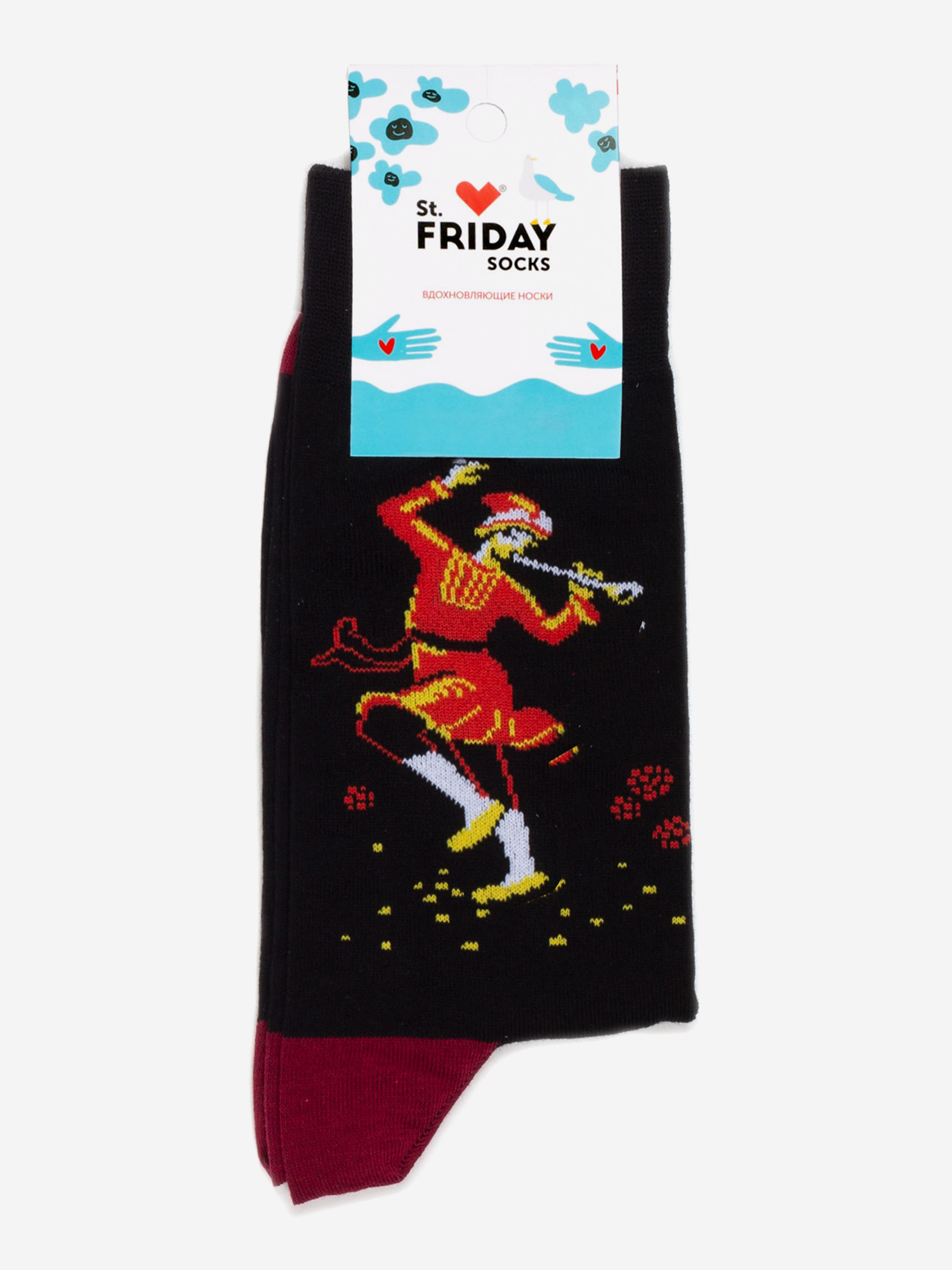 

Носки с рисунками St.Friday Socks, Конёк горбунок, Черный