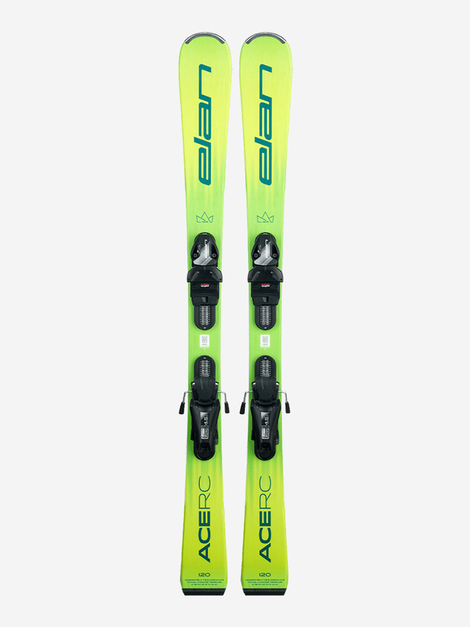   Спортмастер Горные лыжи с креплениями Elan RC Ace JRS + EL 7.5 GW 24/25, Зеленый