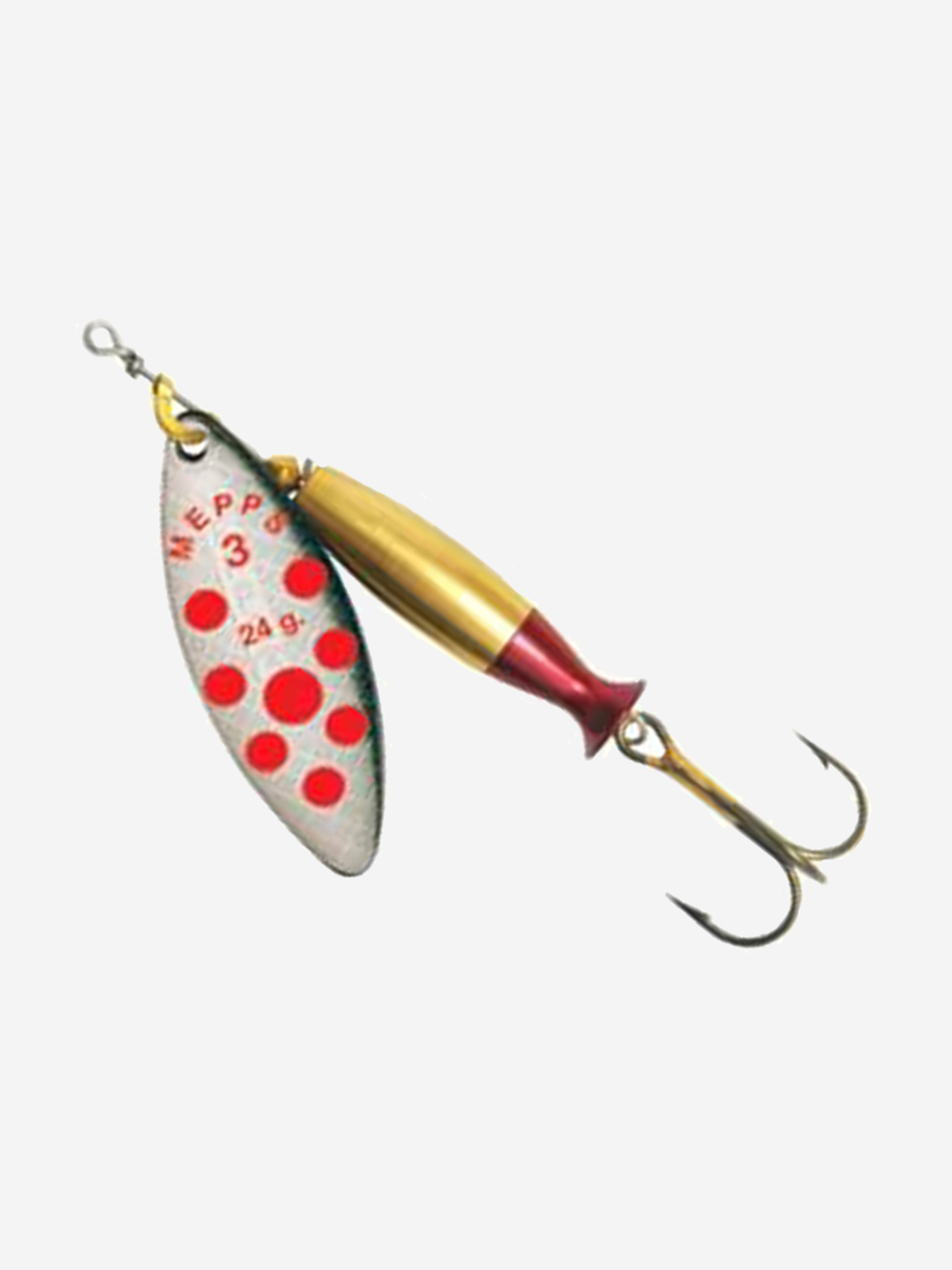 

Блесна для рыбалки вертушка Mepps AGLIA LONG HEAVY, , Silver PTS Red, 1 штука, Серебряный