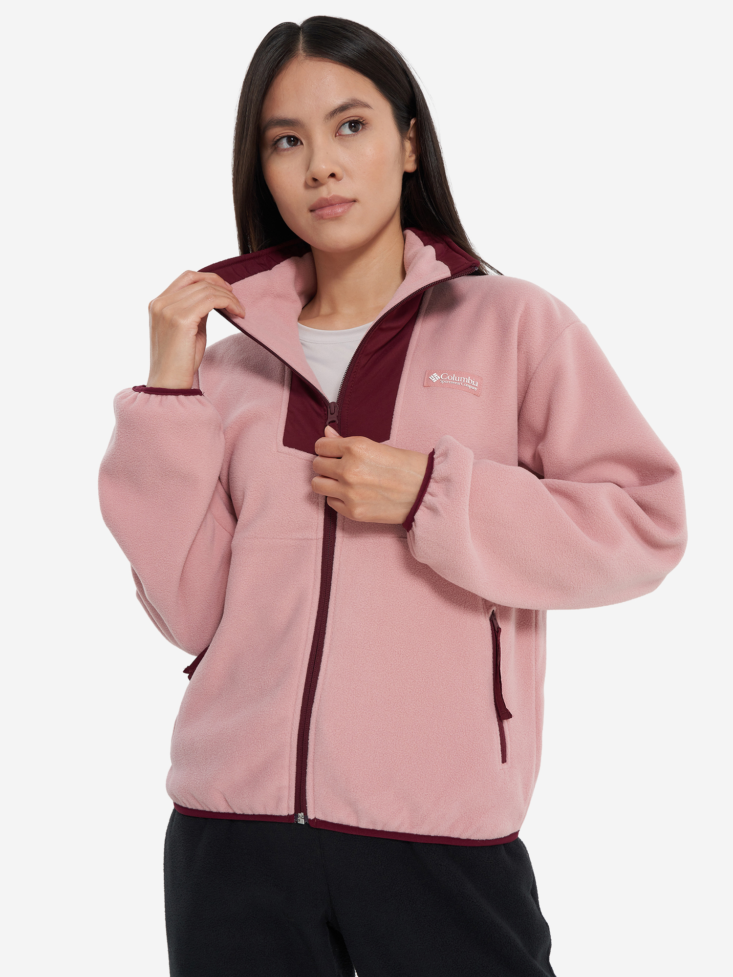 

Джемпер флисовый женский Columbia Sequoia Grove Full Zip Fleece, Розовый