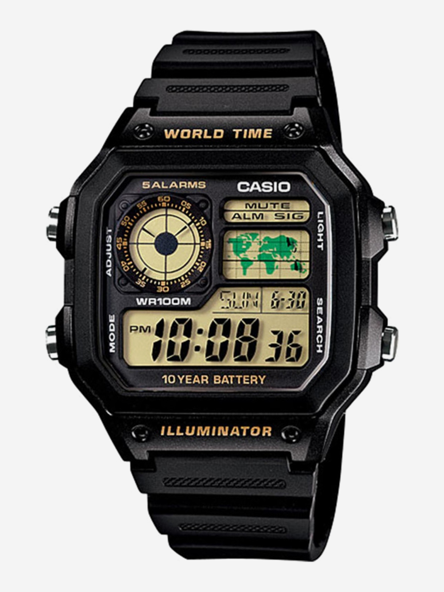 Изображение товара Спортивные часы CASIO ILLUMINATOR AE-1200WH-1B, Черный