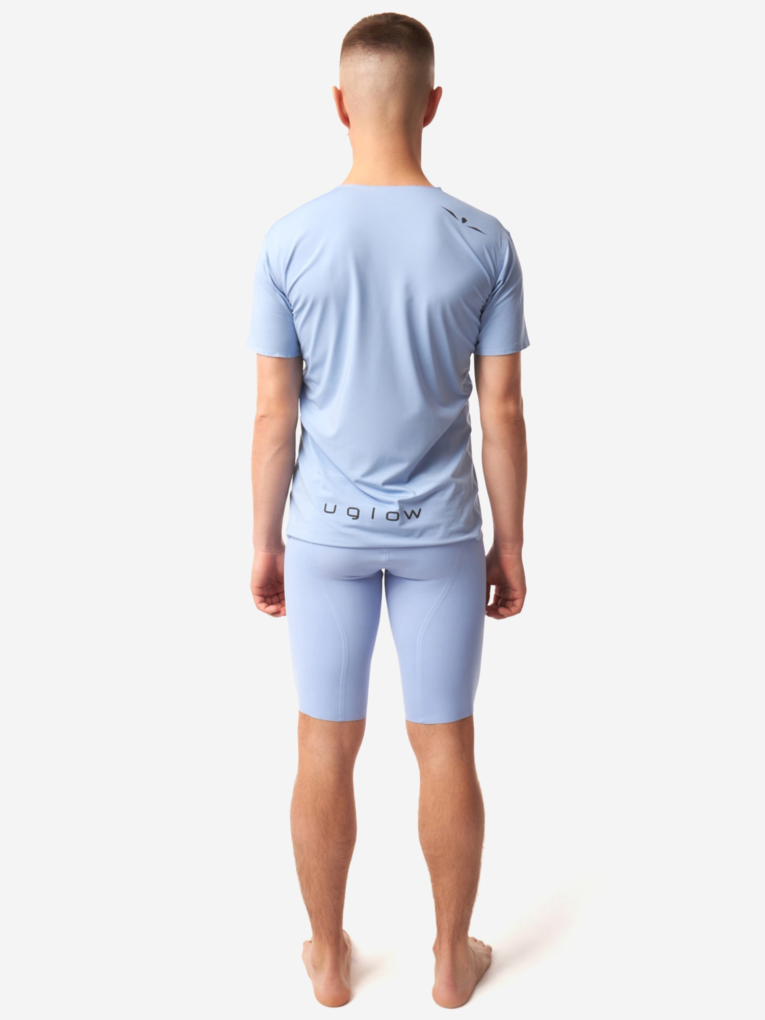 ТАЙТСЫ КОРОТКИЕ С ПОЯСОМ МУЖСКИЕ SFA SHORT TIGHT | SKYBLUE, Голубой 419073056HZHQU1C-SKY_BLUE, размер 46 - фото 10