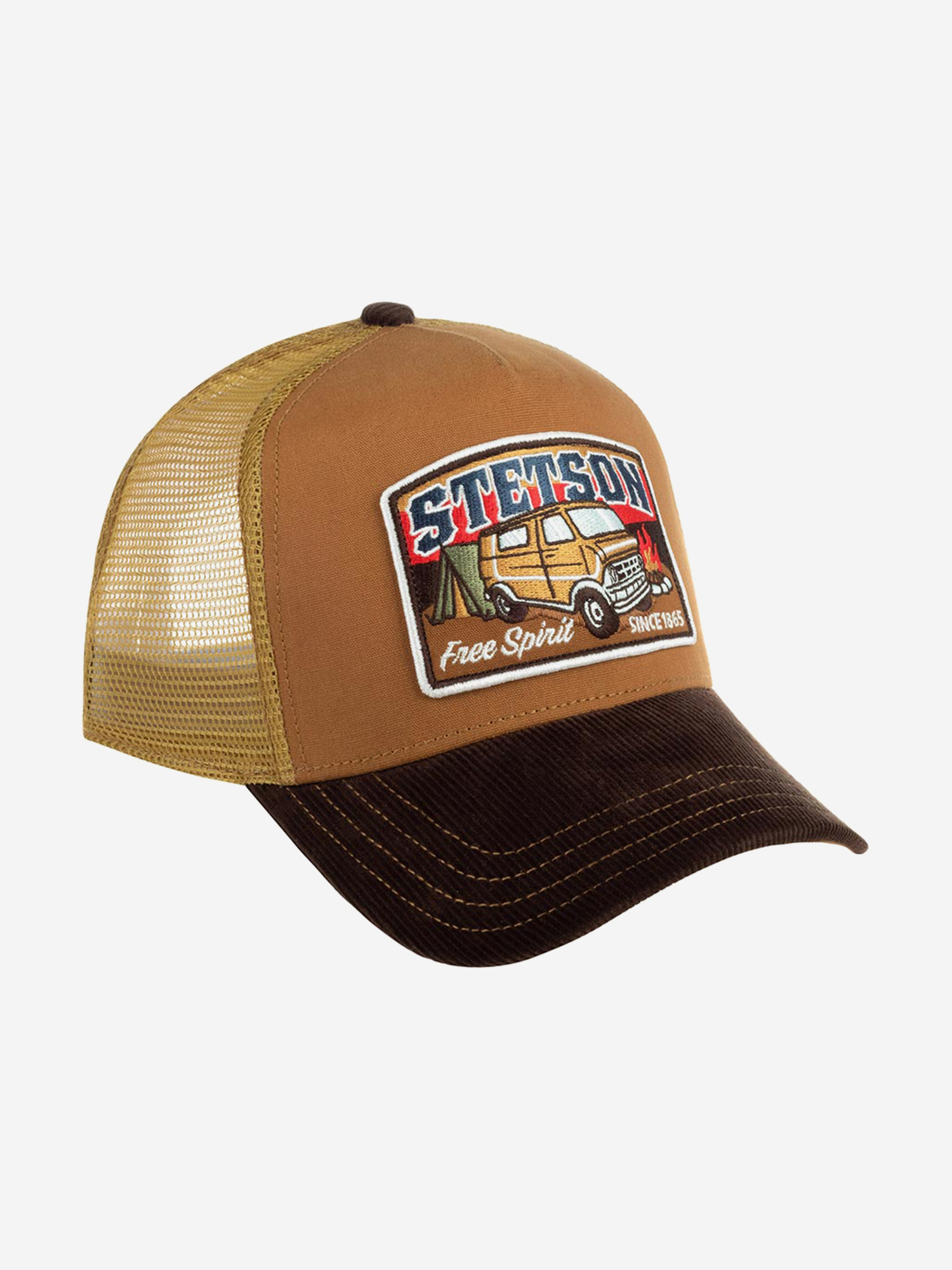 Бейсболка с сеточкой STETSON 7751186 TRUCKER CAP CAMPER (коричневый), Коричневый 02-611XDOXS9Z-53, размер Без размера - фото 2