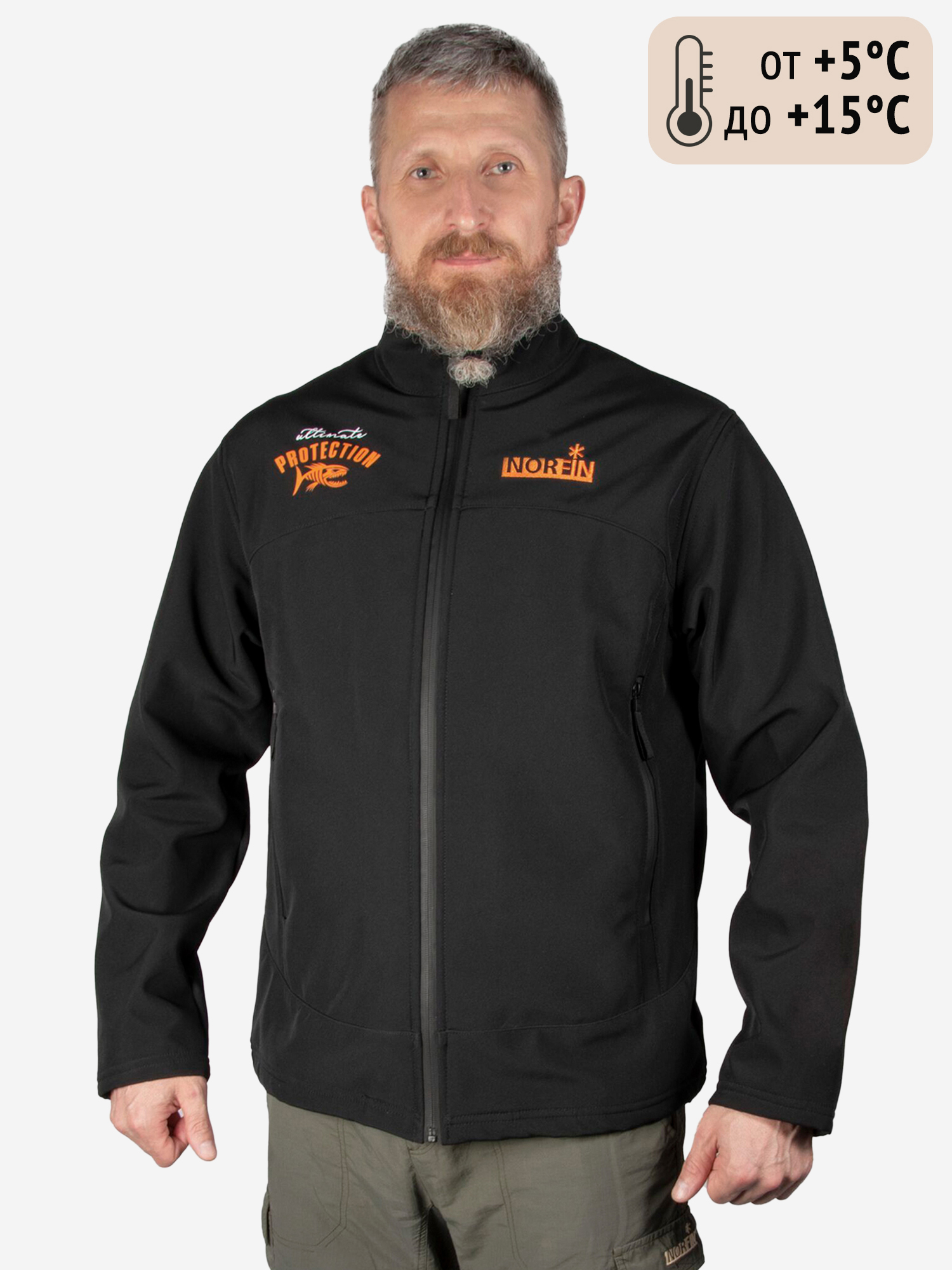 Изображение товара Куртка Norfin SOFTSHELL для рыбалки и охоты всесезонная мужская Россия