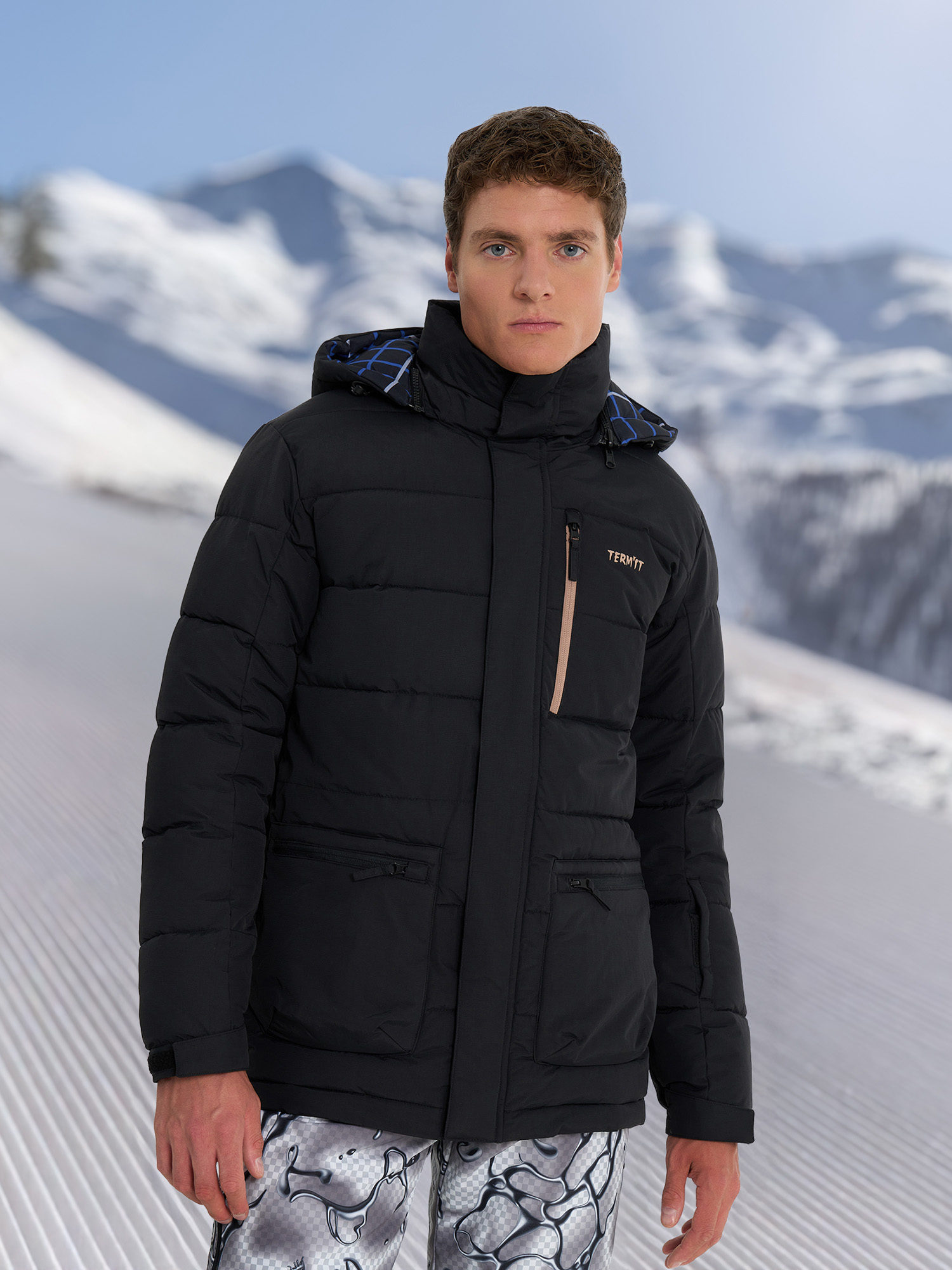 Пуховик мужской Termit, черный, арт. 17372