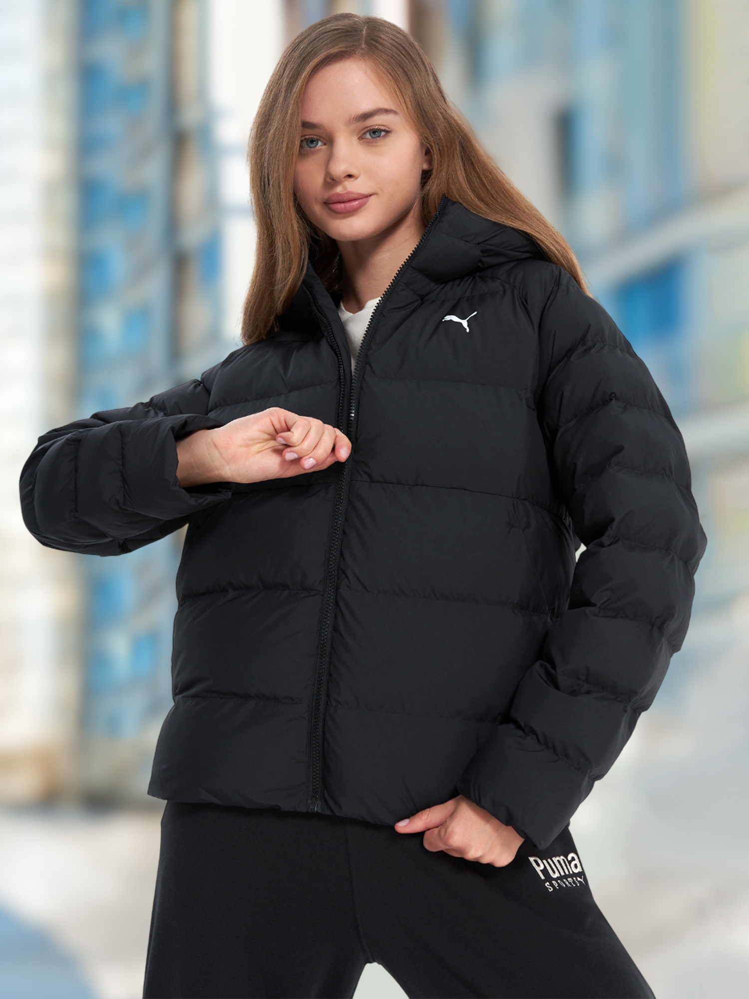 Пуховик женский PUMA, черный, арт. 28938