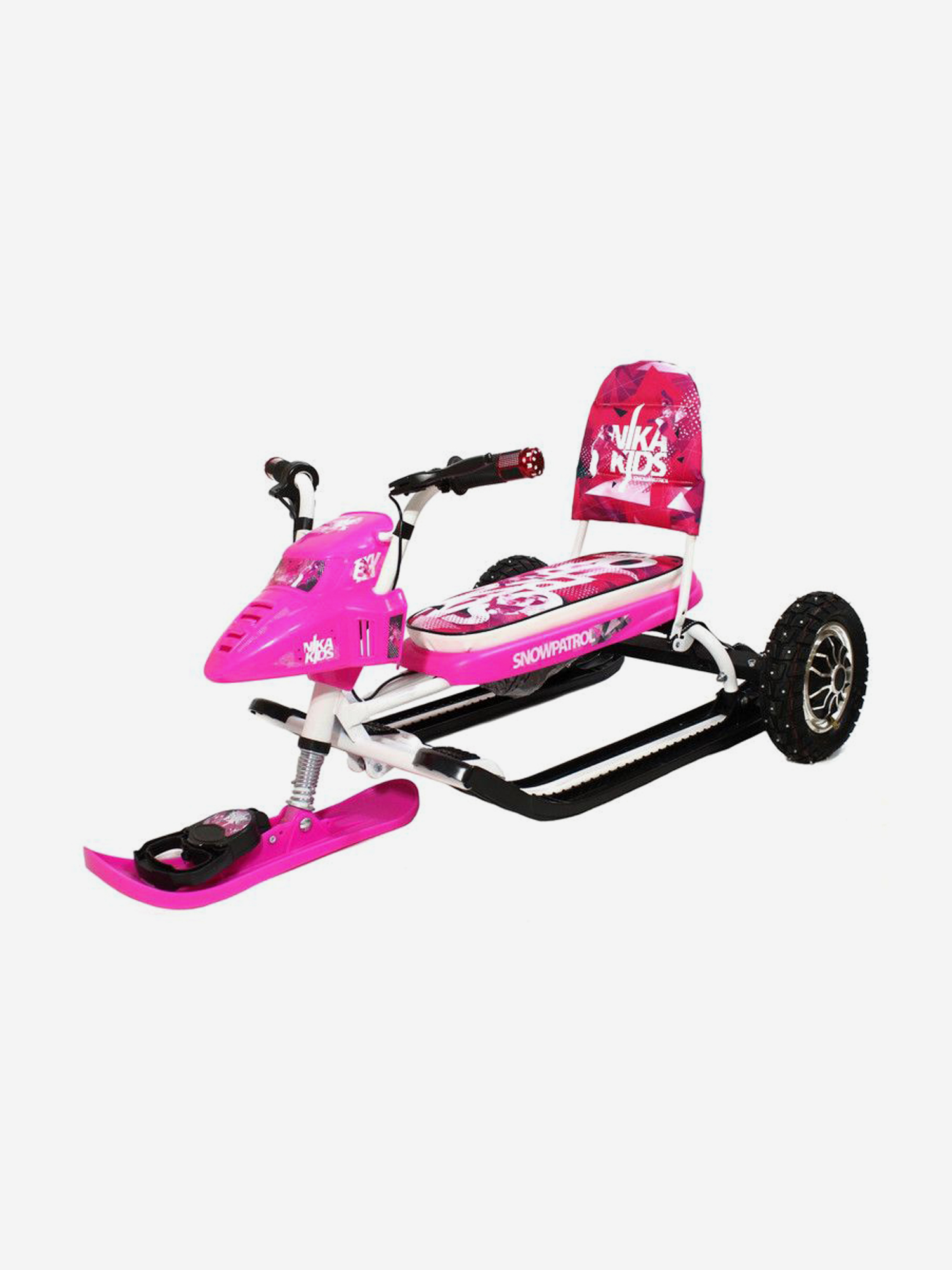 Изображение товара Электроснегокат Snow Razor Pro Mini Fuchsia для детей мощный защитный и комфортный зимний транспорт