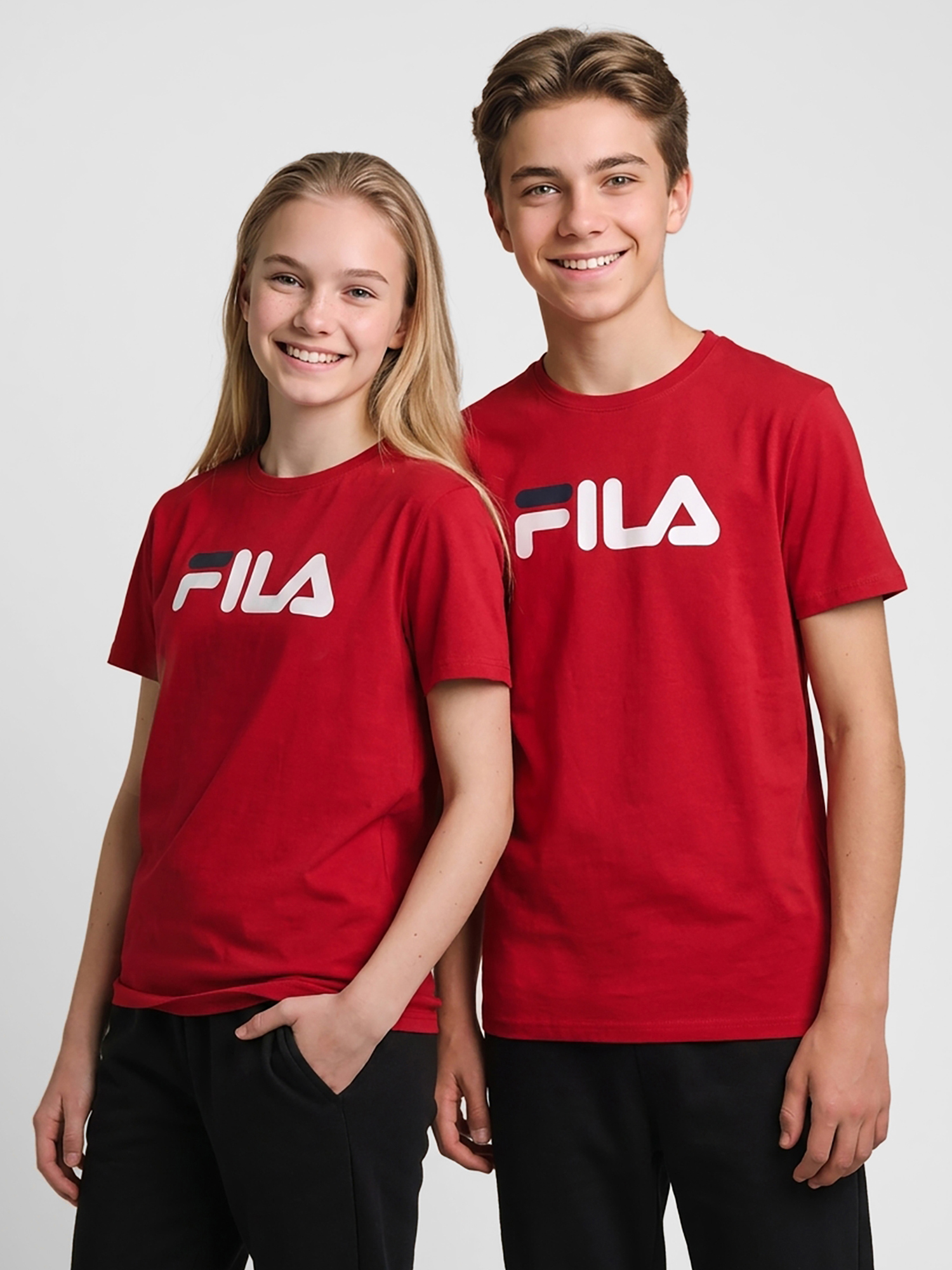 Изображение товара Футболка для мальчиков FILA из натурального хлопка прямой крой лето Изображение товара Футболка для мальчиков FILA из натурального хлопка прямой крой лето