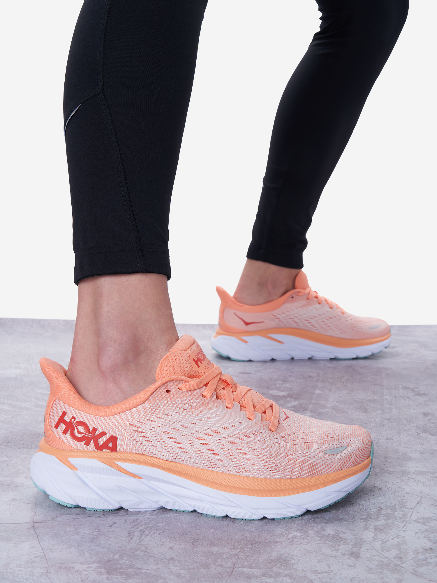 Кроссовки женские Hoka One One Clifton 8, Оранжевый 1119394H0X-CSPY, размер 36 - фото 2