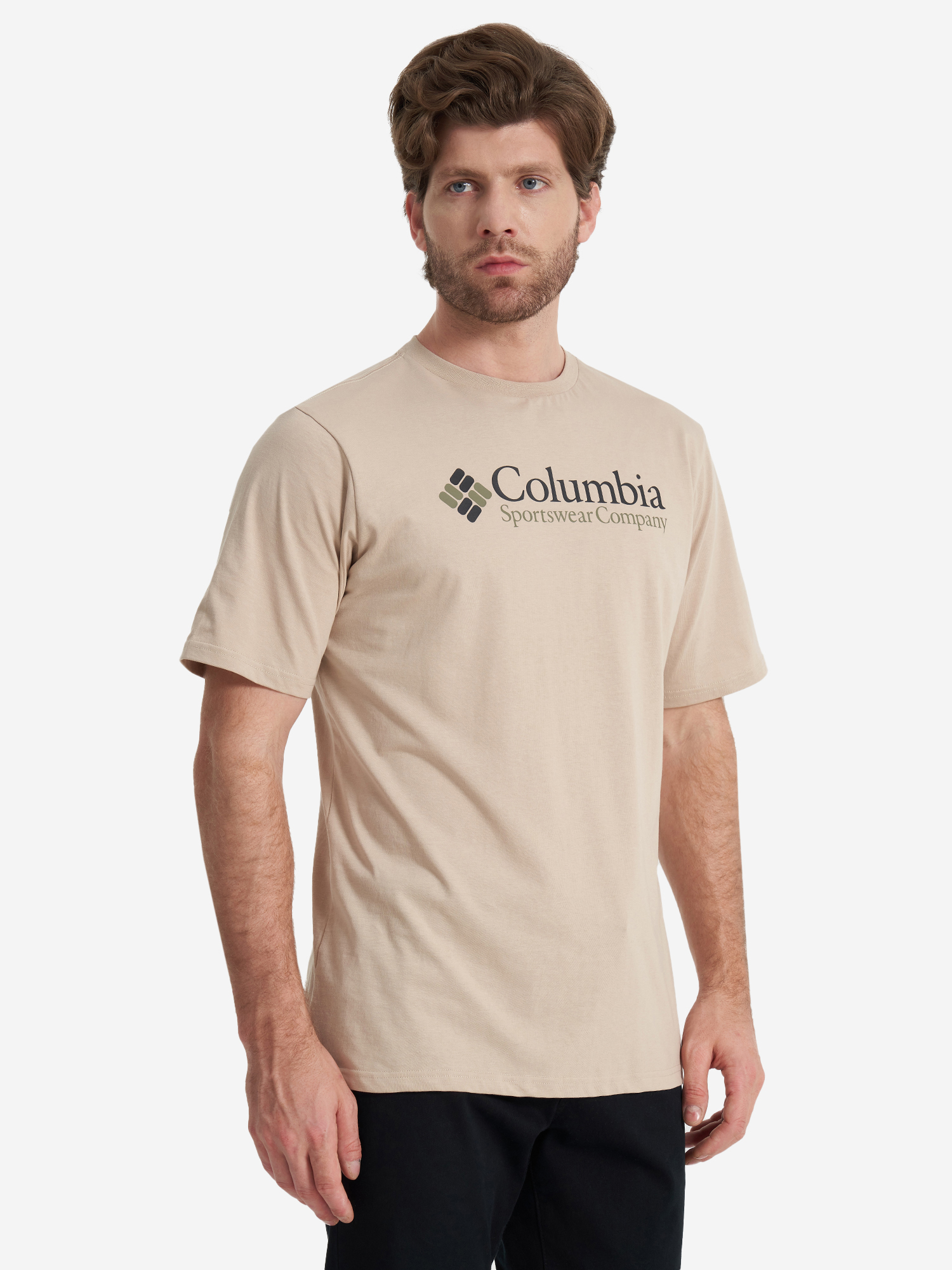 Футболка мужская Columbia Csc Basic Logo Short Sleeve, Бежевый 1680051CLB-277, размер RUS 50-52 | EUR L - фото 2