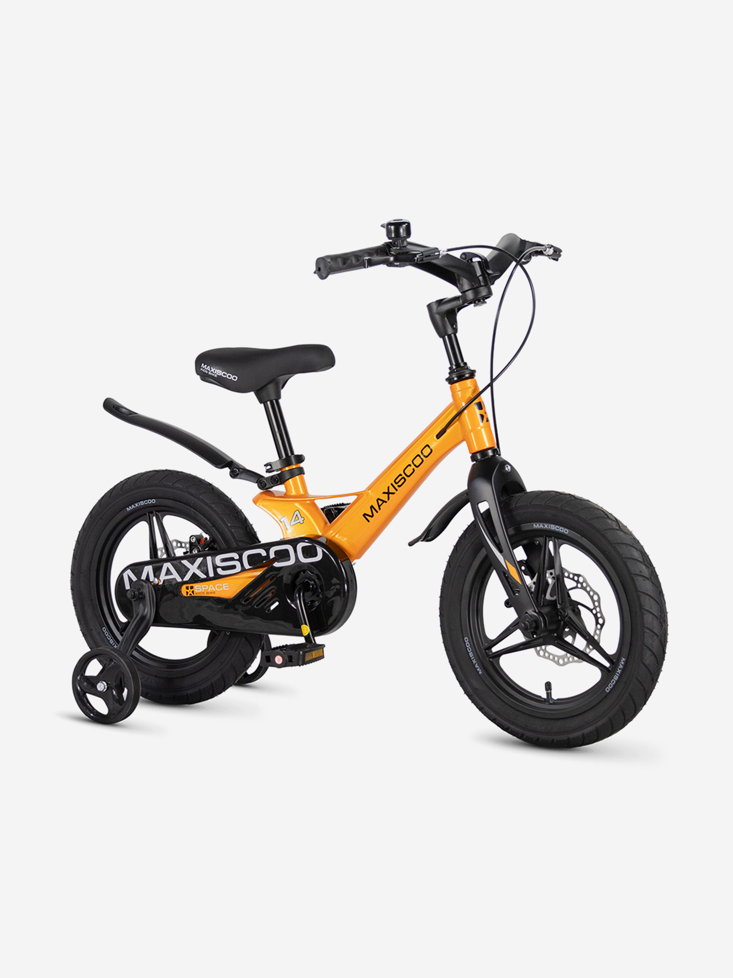 Изображение товара Велосипед детский Maxiscoo SPACE Deluxe Plus 14'' оранжевый глянцевый, 2026