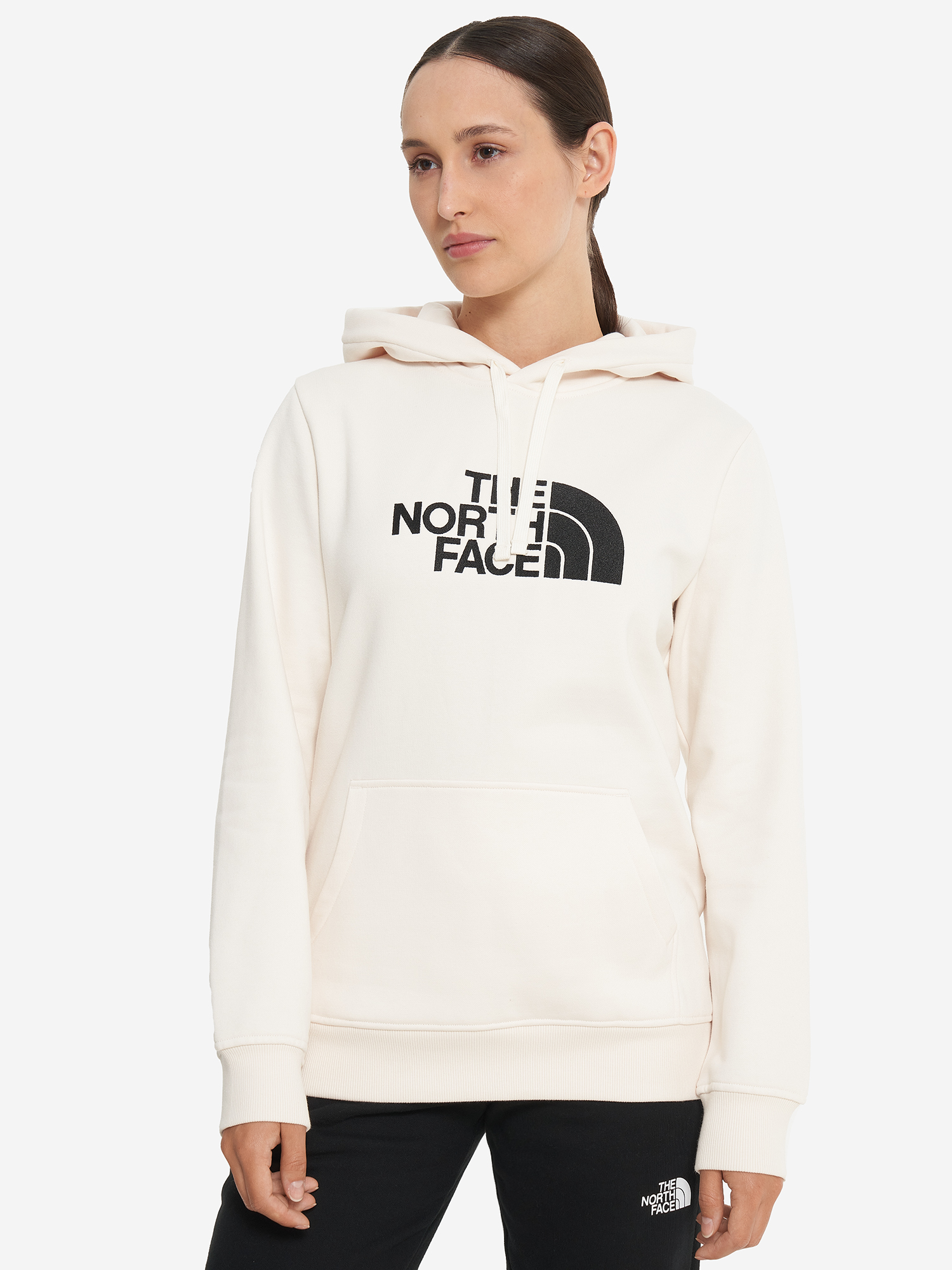 фото Худи женское the north face drew peak, бежевый