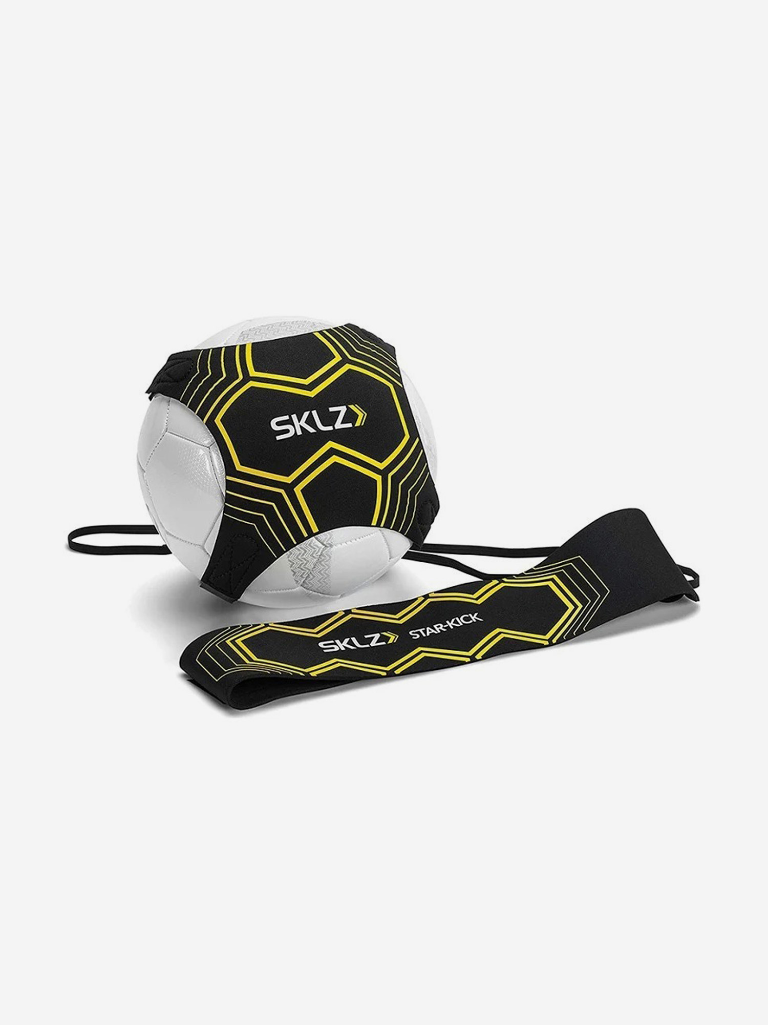 Тренировочный инвентарь Чехол для мяча с резинкой на поясе SKLZ черный, Желтый