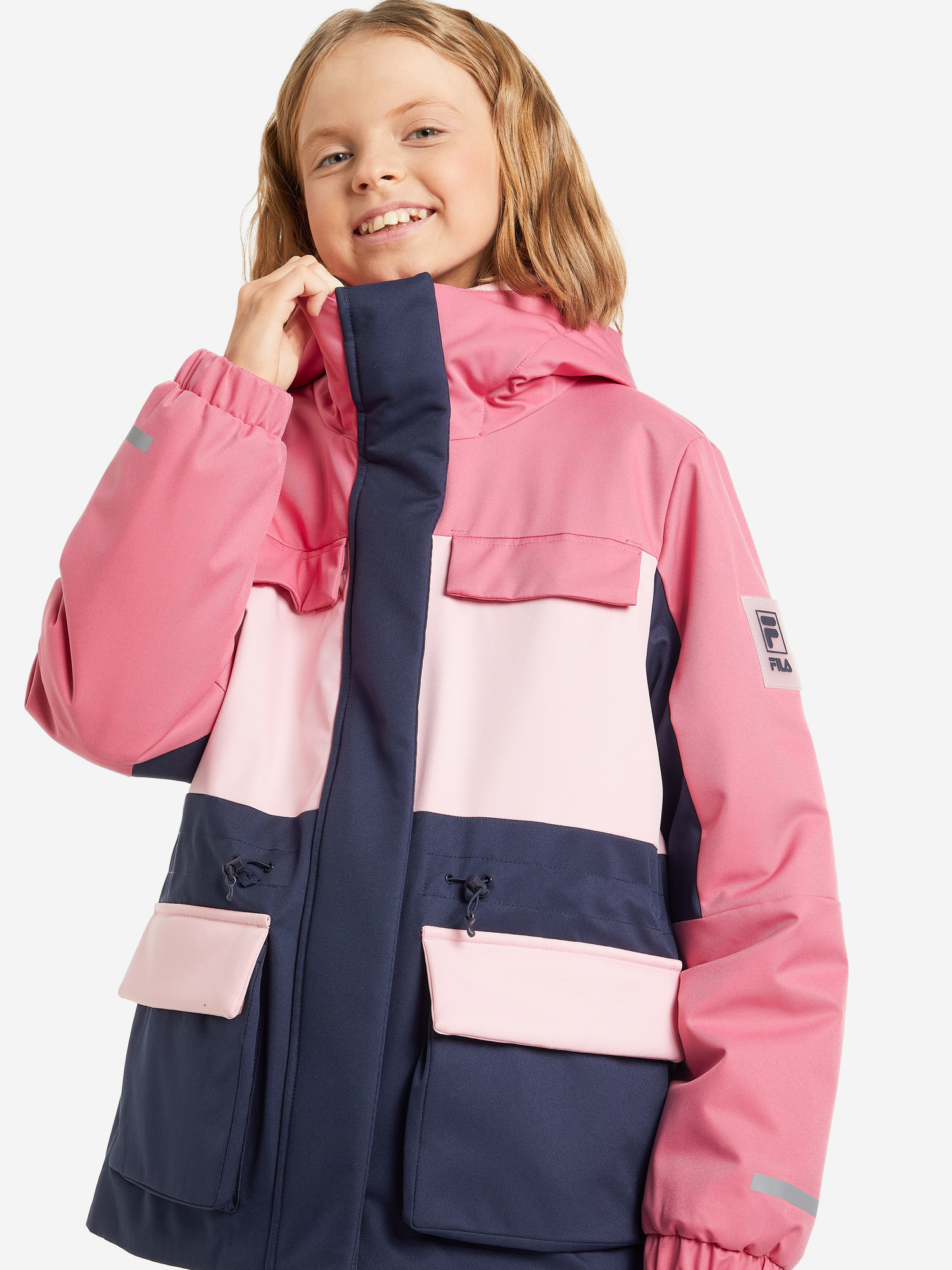 

Куртка утепленная для девочек FILA, Розовый