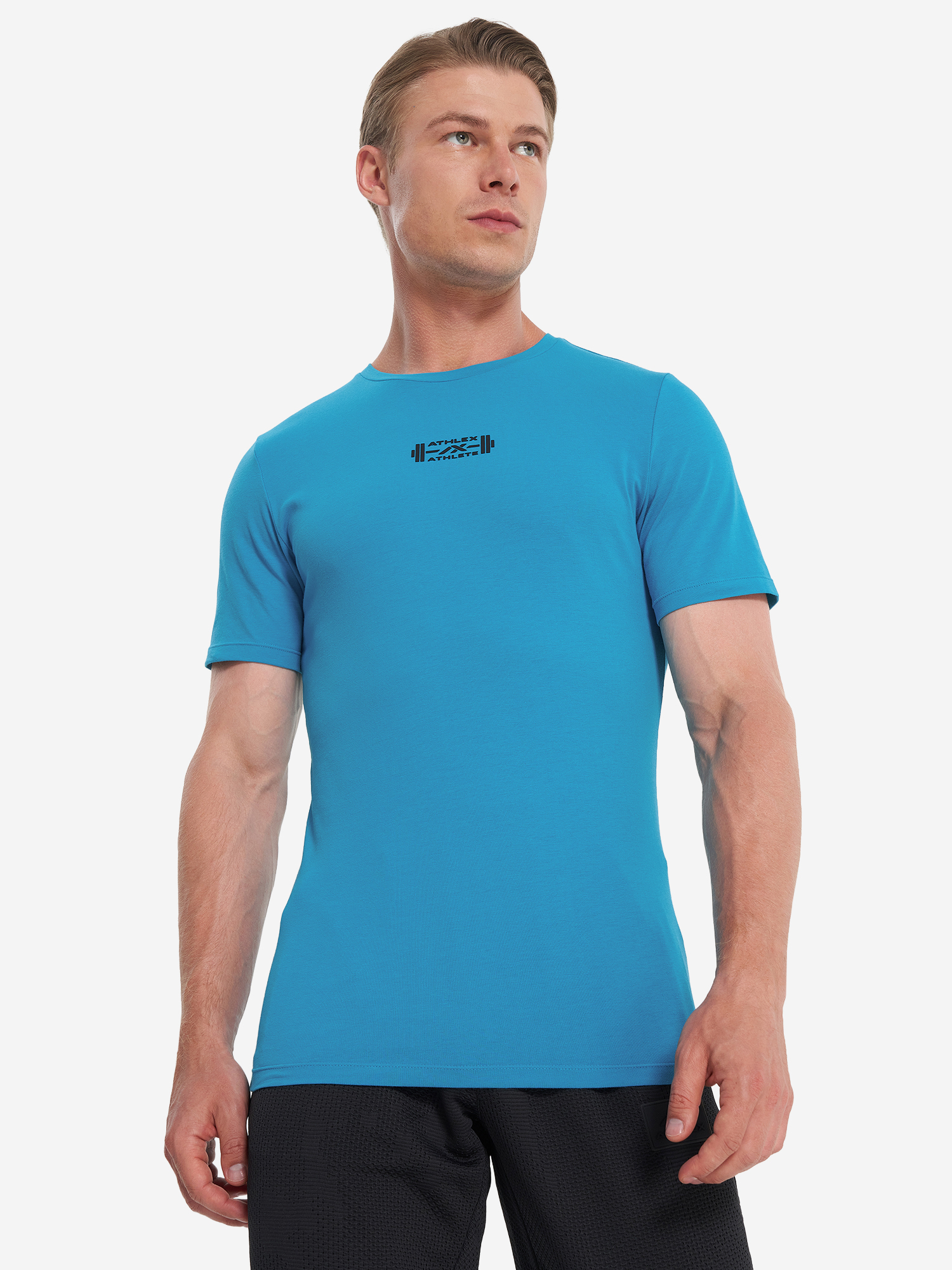 фото Футболка мужская athlex, голубой