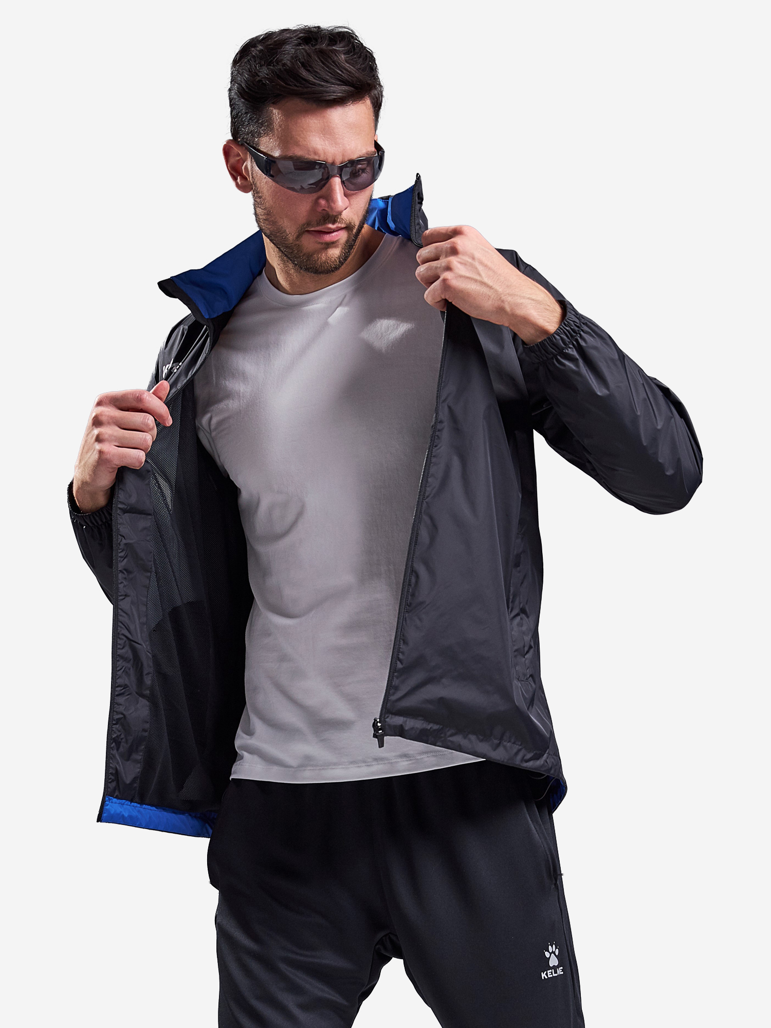 Ветровка мужская KELME Raincoat, Черный