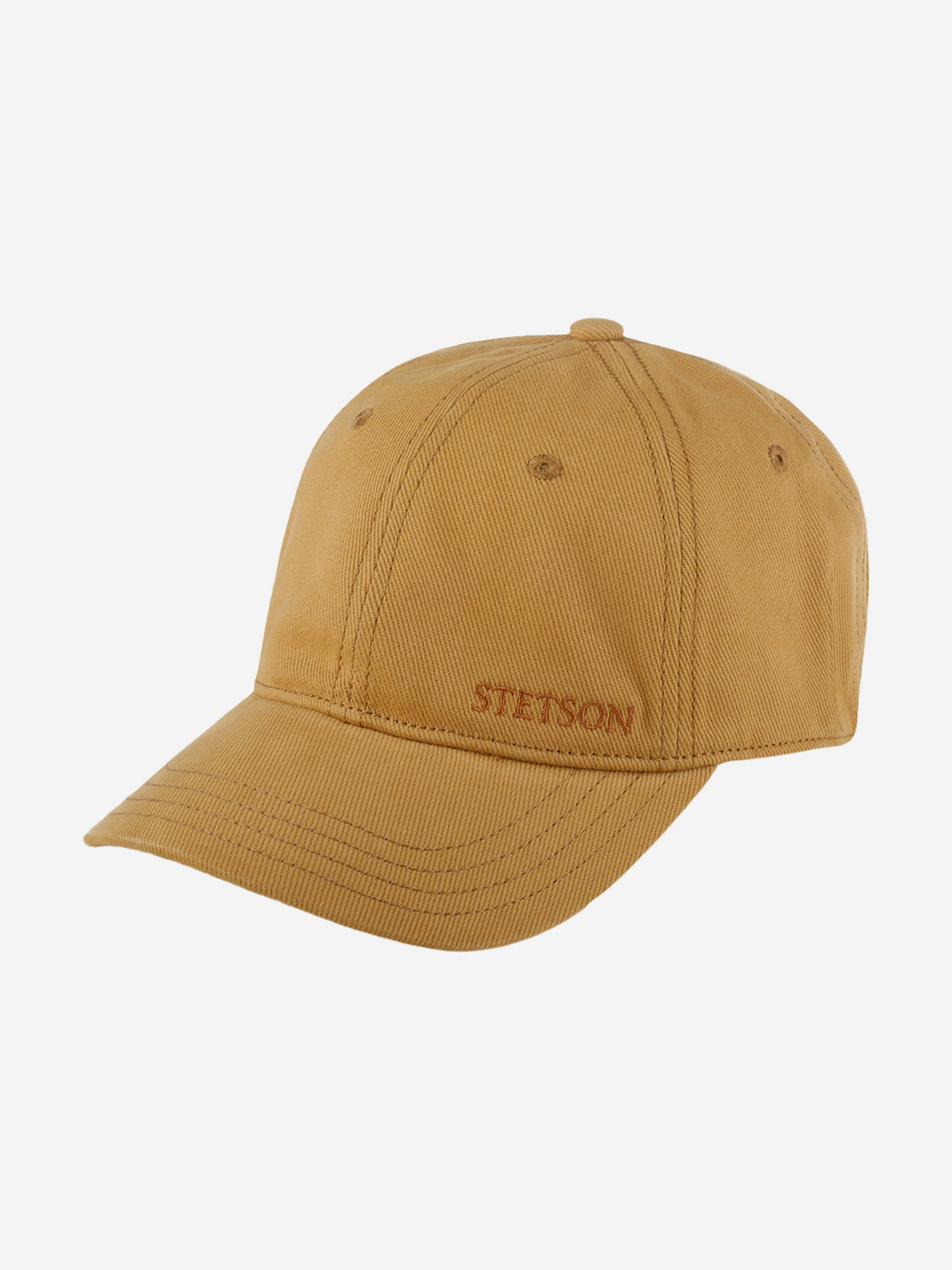 Бейсболка STETSON 7711142 BASEBALL CAP BRUSHED TWILL (коричневый), Коричневый