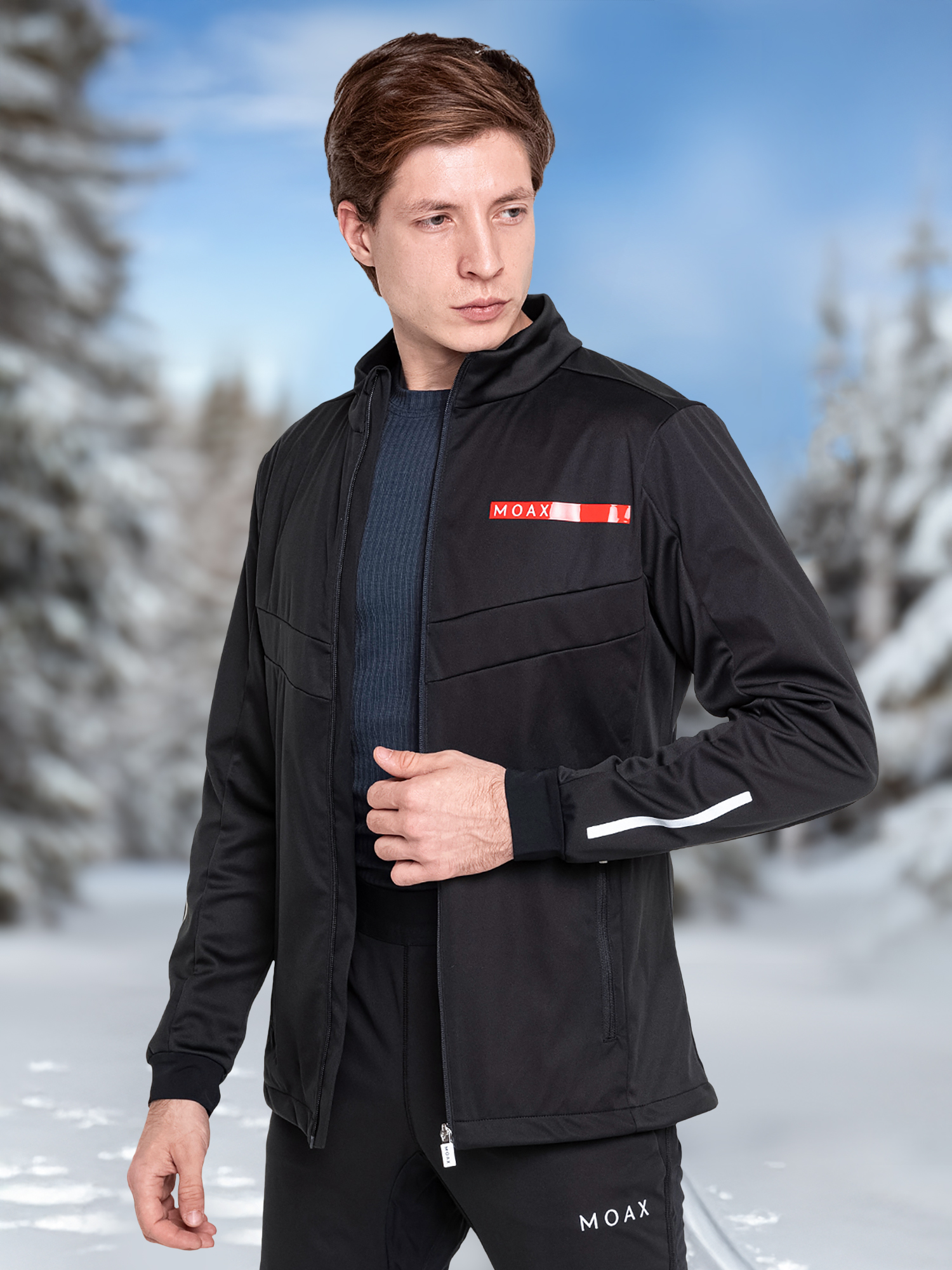 

Куртка софтшелл мужская Moaxsport Sirius, Черный