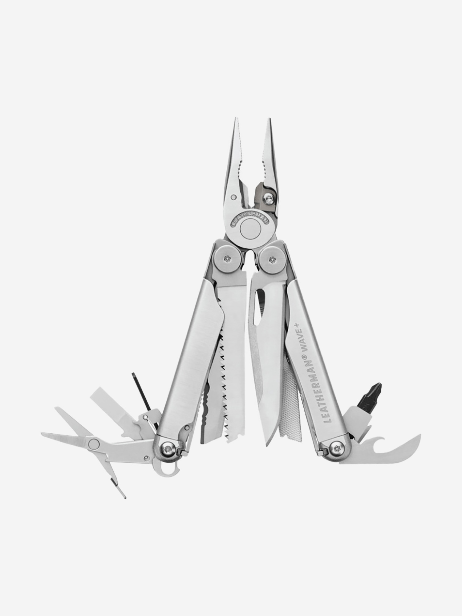 

Мультиинструмент складной Leatherman Wave Plus, 18 функций, чехол, Серебряный