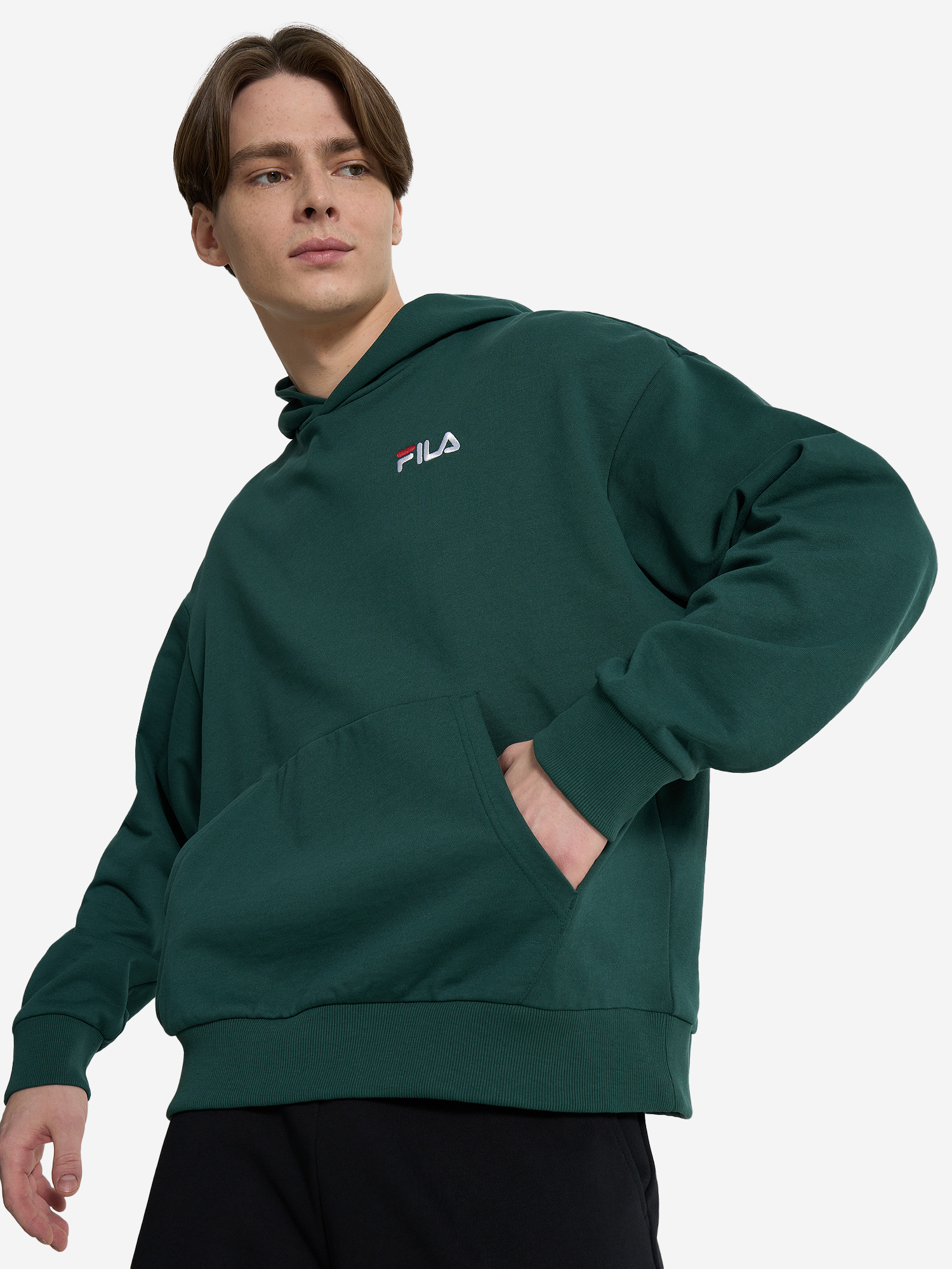 

Худи мужское оверсайз FILA, Зеленый