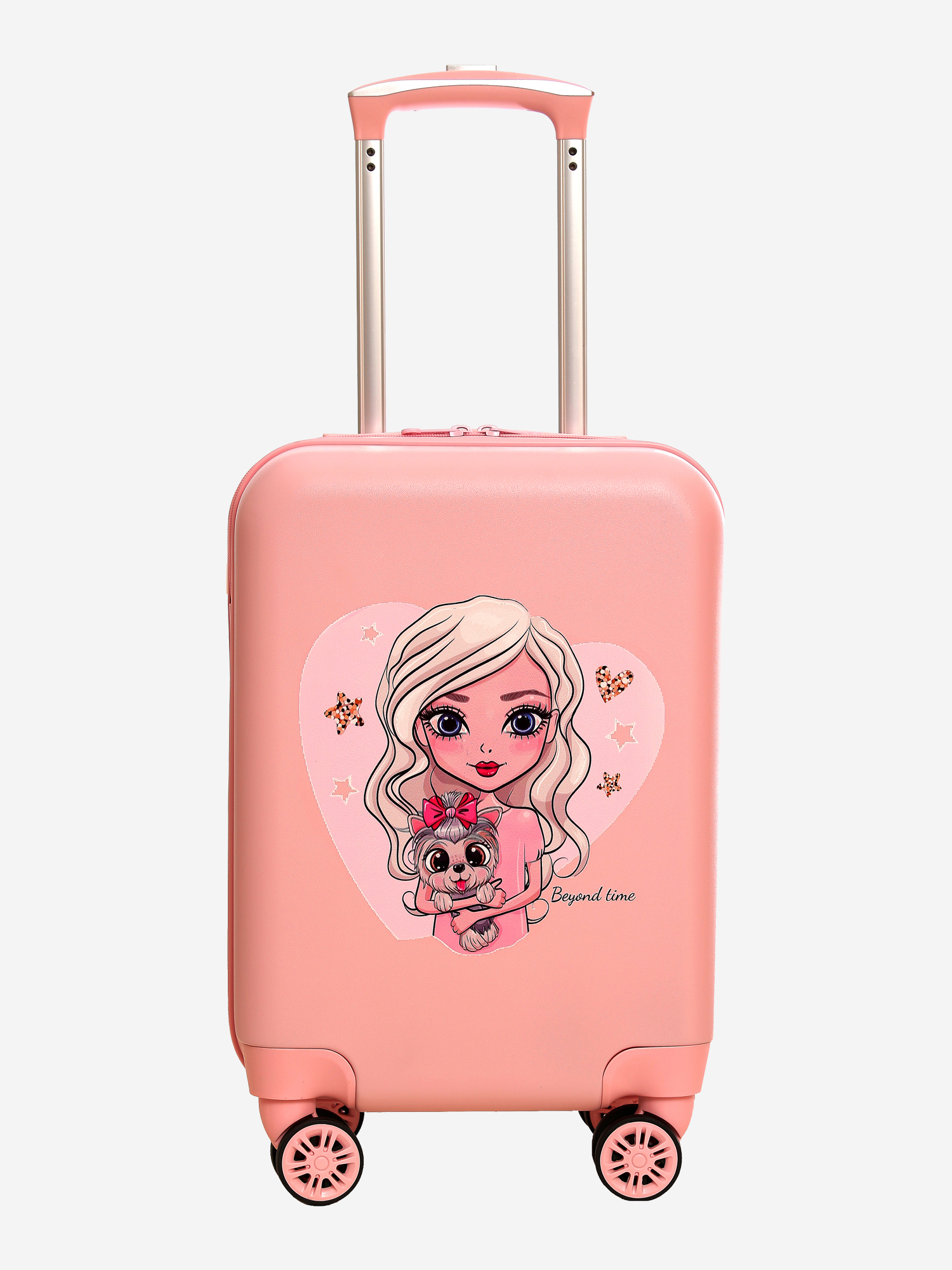 Изображение товара Детский чемодан BEYOND TIME R116 Девочка с собачкой розовый 28л