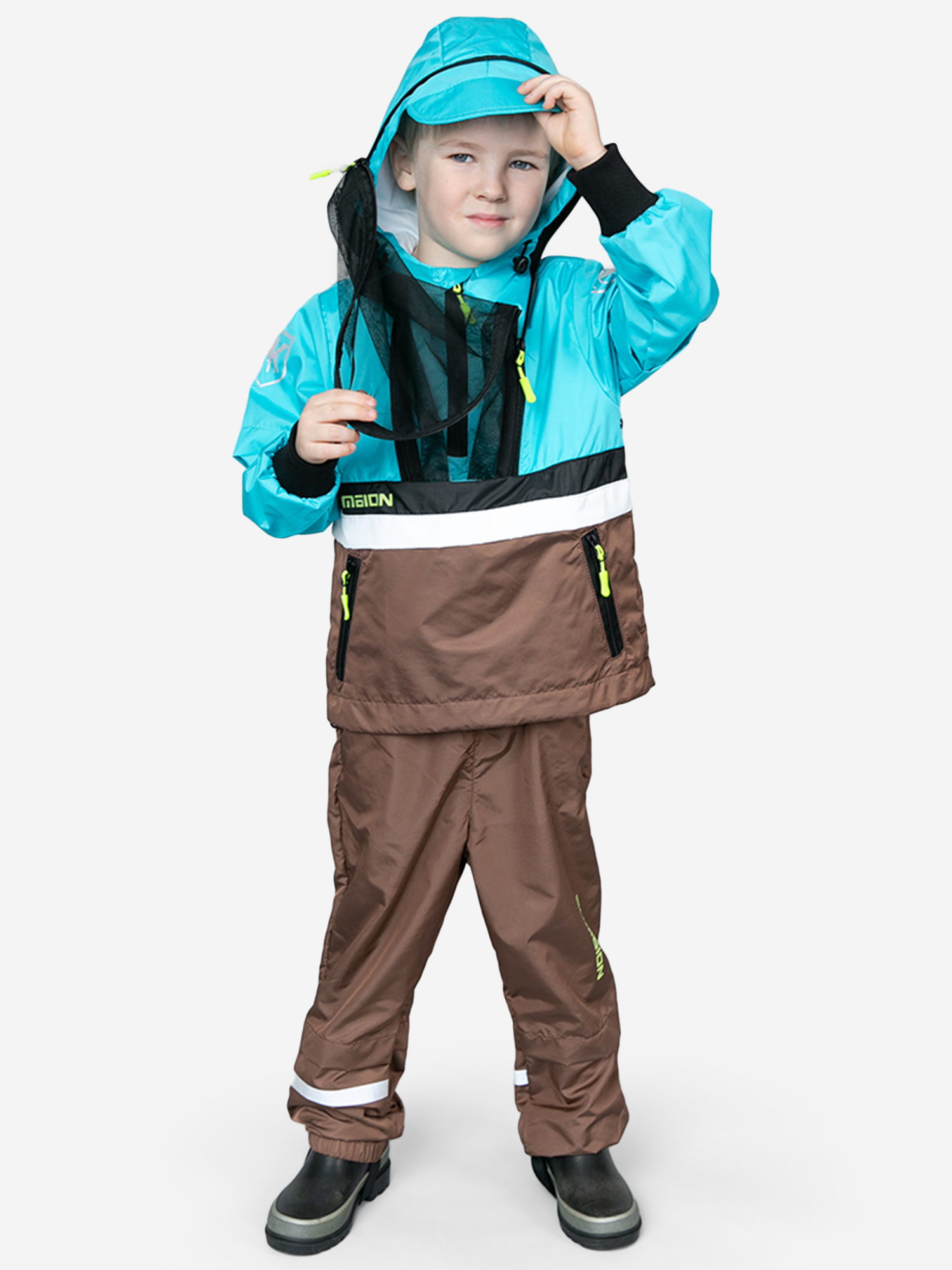 Изображение товара Костюм антимоскитный детский SYMBION Бирюза/Шоколад