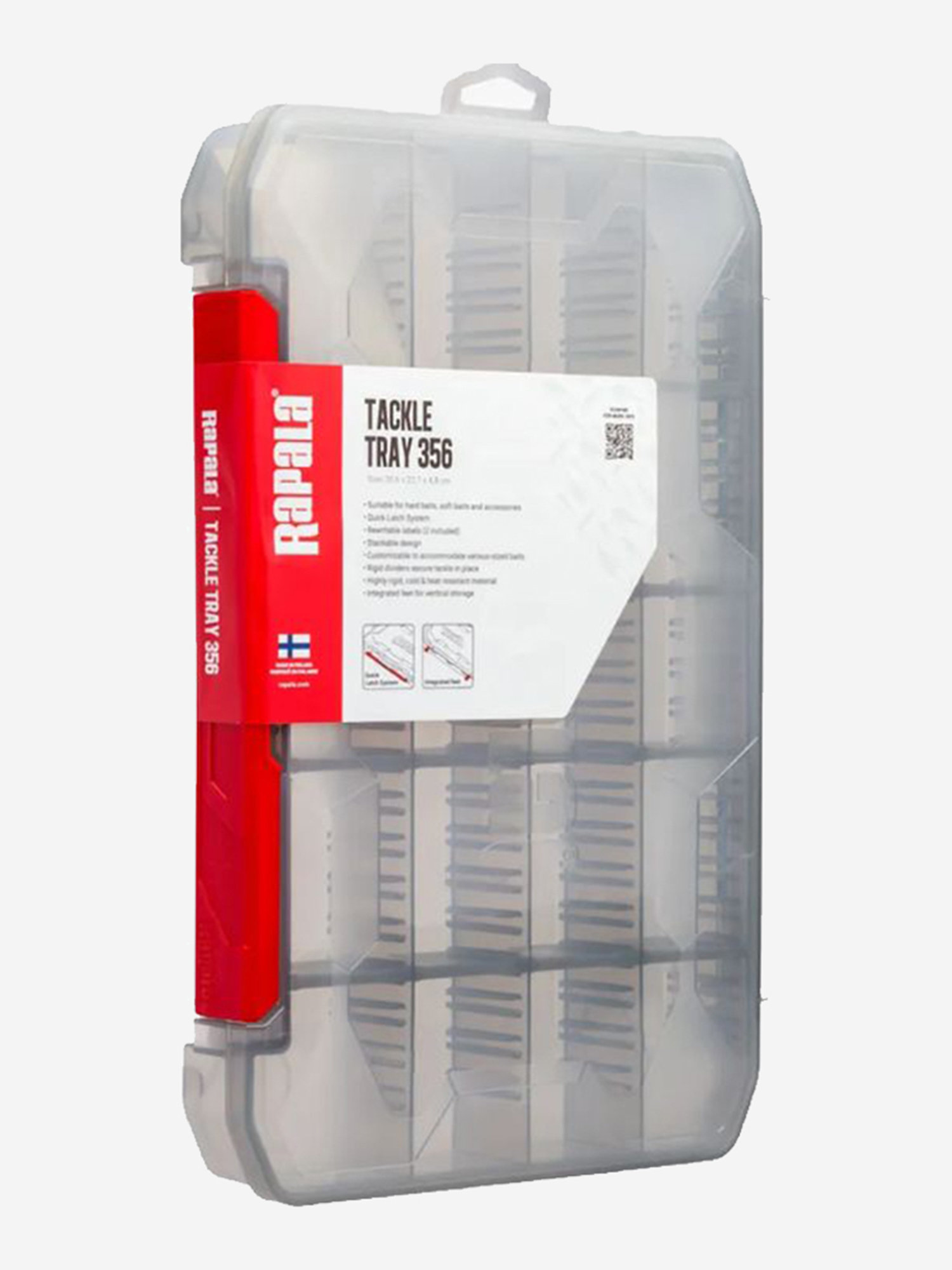 

Коробка рыболовная Rapala Tackle Tray 356, 20 секций, Белый